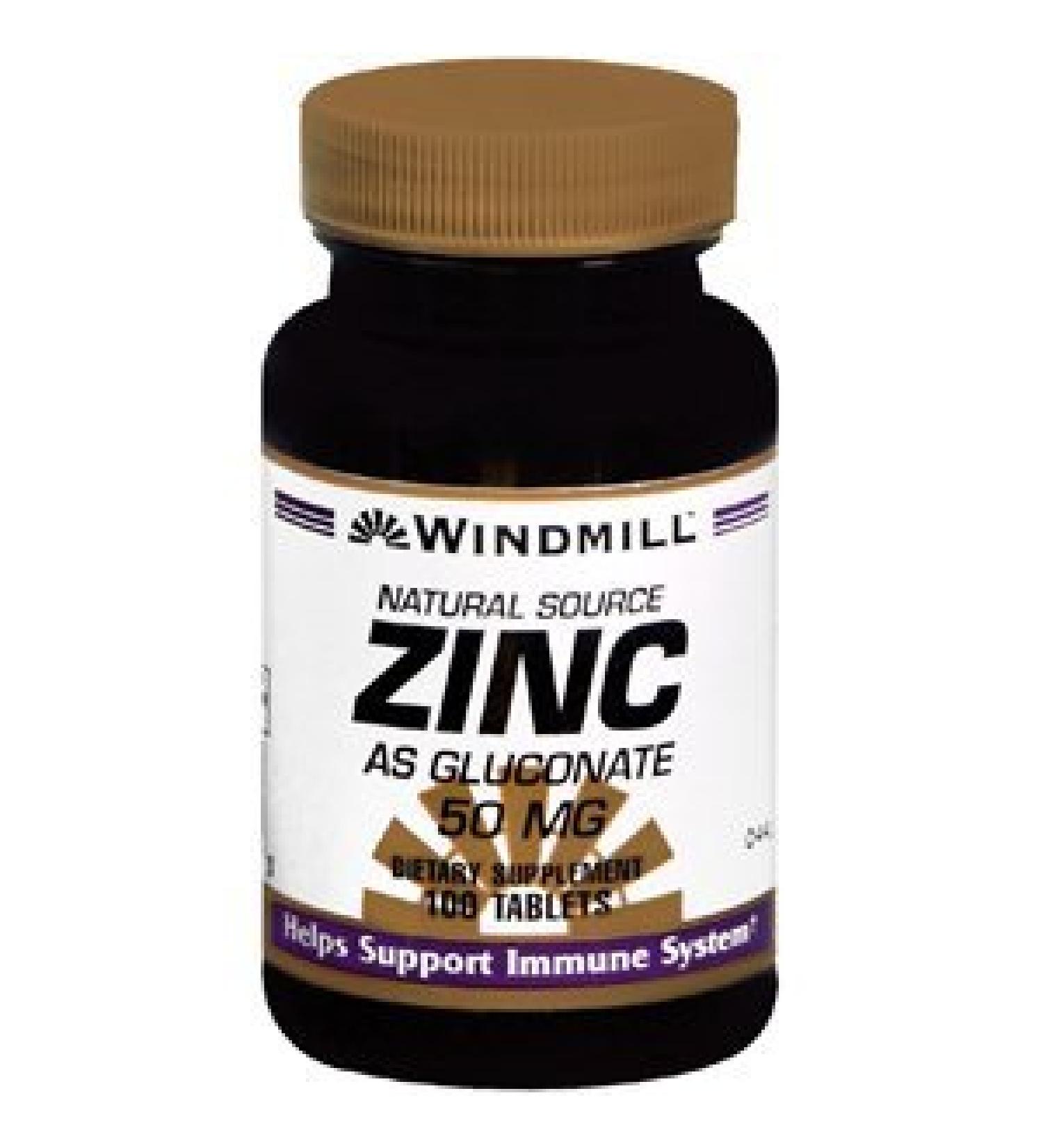 WINDMILL ZINC GLUCONATE TAB 50MG 100Tablets