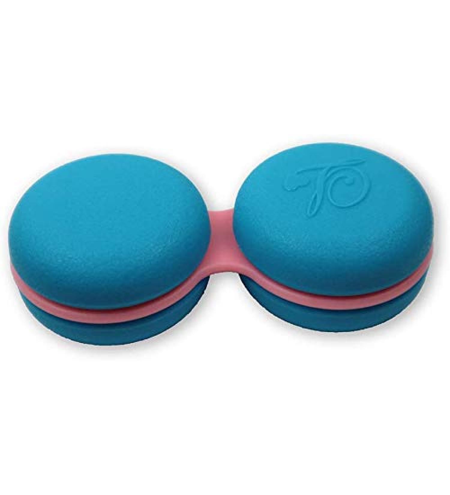 SPORTS WORLD VISION Cute Macaroon Contact Lens Case - Dark Blue Storage Container for Travel - Buy Online on GoSupps.com