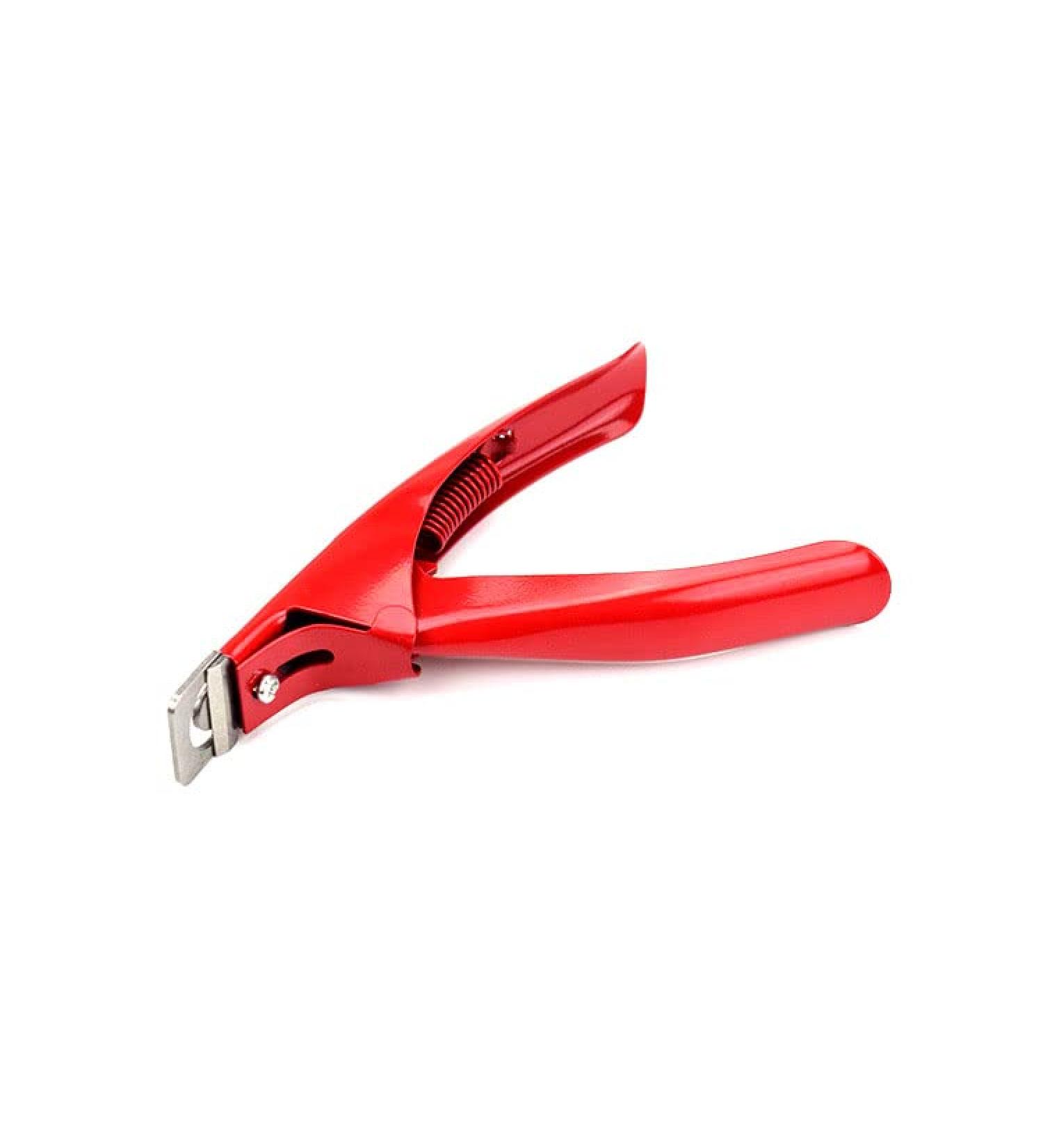 MARLAS Professional-Grade Acrylic False Nail Trimmer Stainless Steel Tip Cutter for Precision Nail Shaping (Red) - Buy Online on GoSupps.com