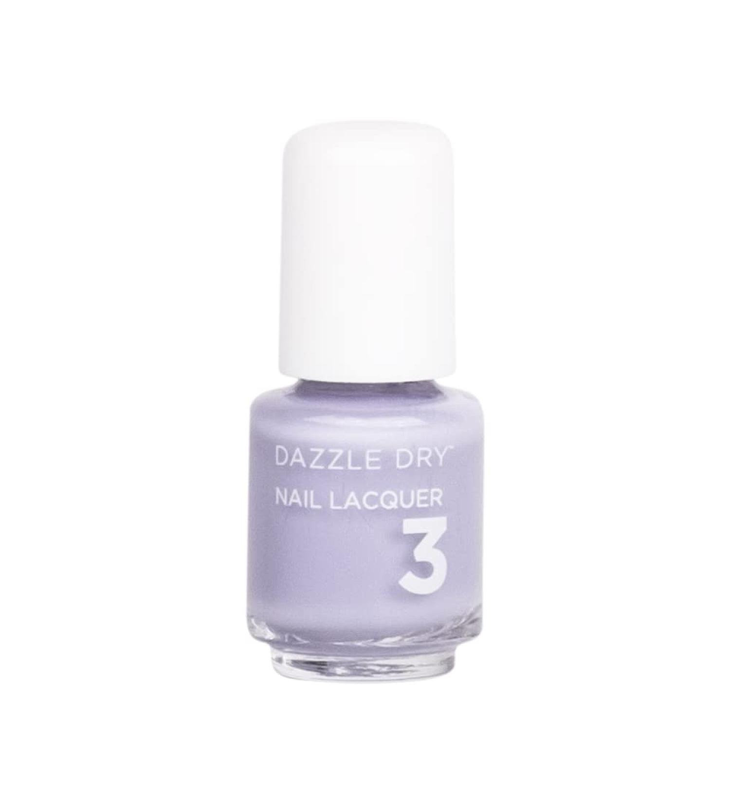 Dazzle Dry Nail Mini Lacquer - Faith: Pastel Lavender with Gray Undertones (0.17 fl oz) - Buy Online on GoSupps.com
