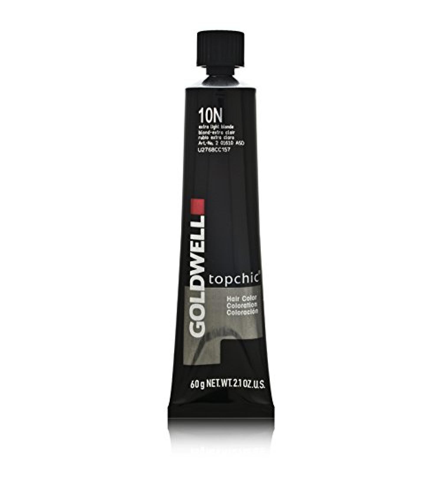 Goldwell Topchic Hair Color Coloration (Tube) 10N Extra light blonde 60 ml Gw 10n 60 ml (1 pack)
