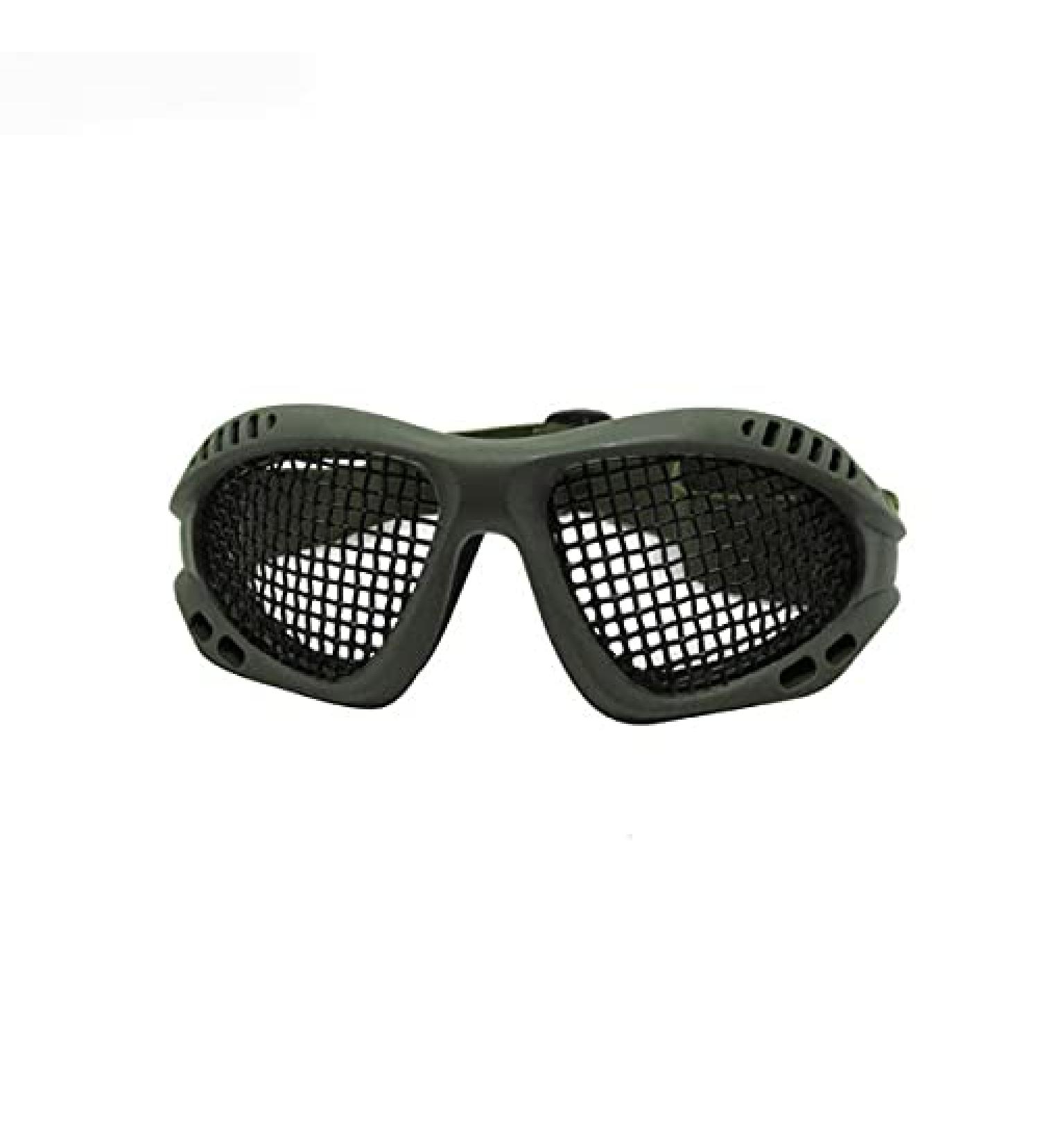 MarketBoss Steel Mesh Airsoft Goggles for Eye Protection - Army Green - Buy Online on GoSupps.com