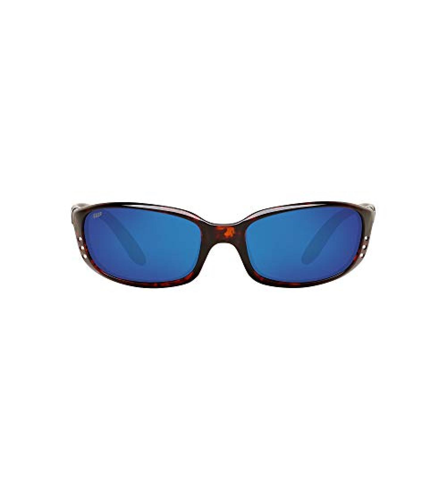 Costa Del Mar Men's Brine Oval Sunglasses Tortoise/Grey Blue Mirrored Polarized-580p 59mm - Buy Online on GoSupps.com