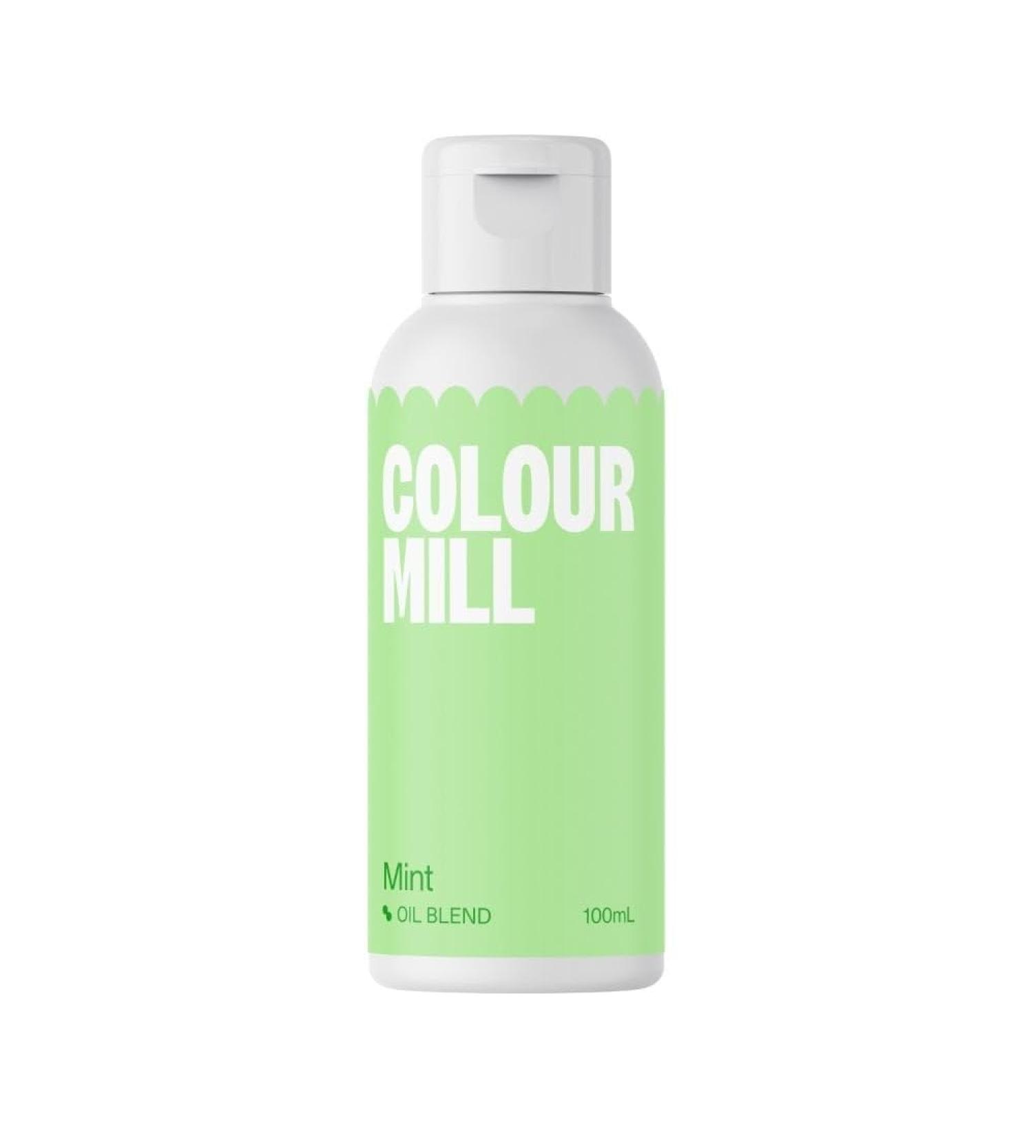 Colour Mill *Bulk Large 100ML* Next Generation Oil Based Food Colouring for Baking Decorating Icing and Cooking Food Dye DIY Slime and Crafts Making 100ml Mint