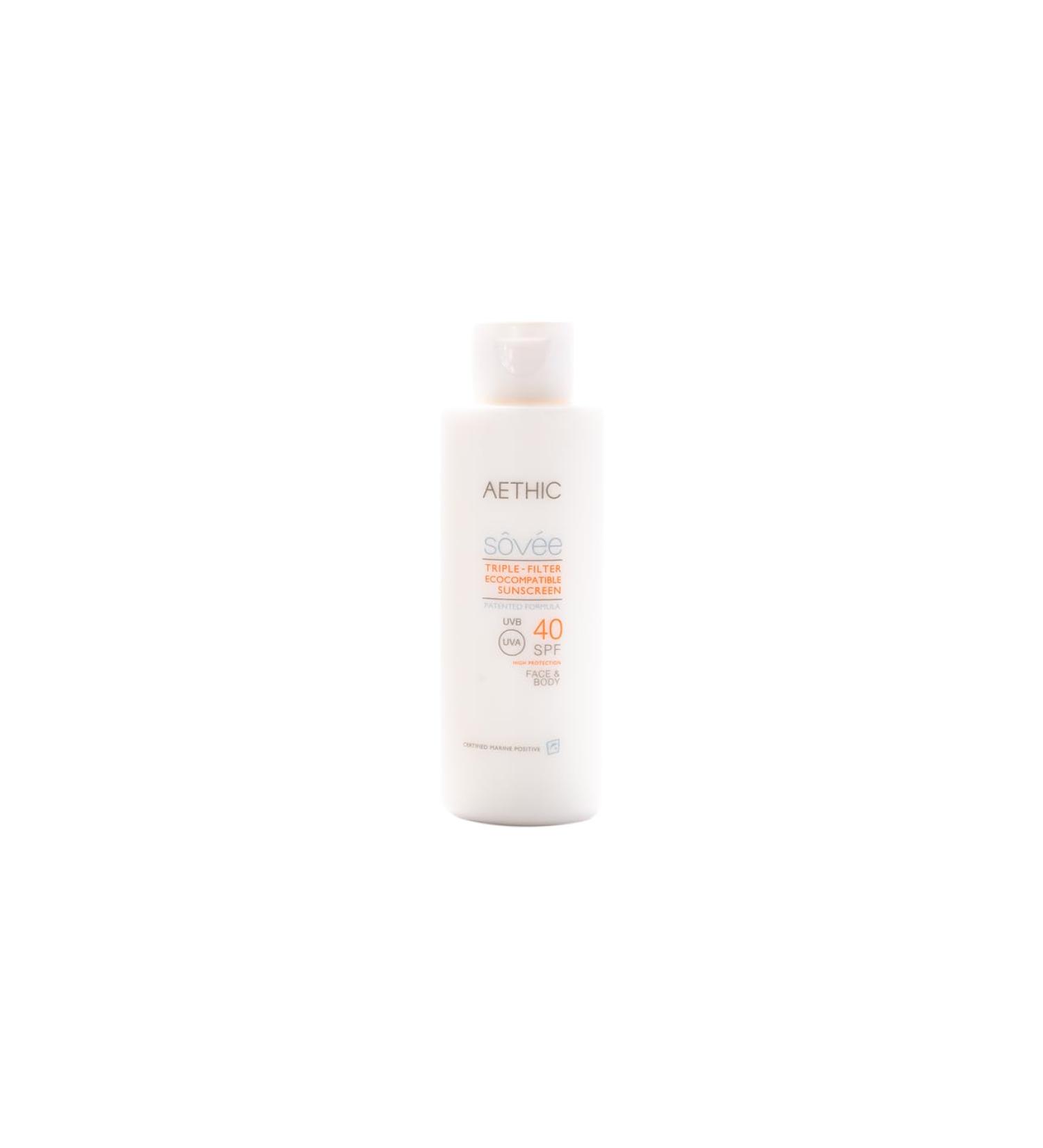 Aethic SPF 40 Worlds's Only Coral Reef Safe Sunscreen, UVA/UVB with triple protection filter