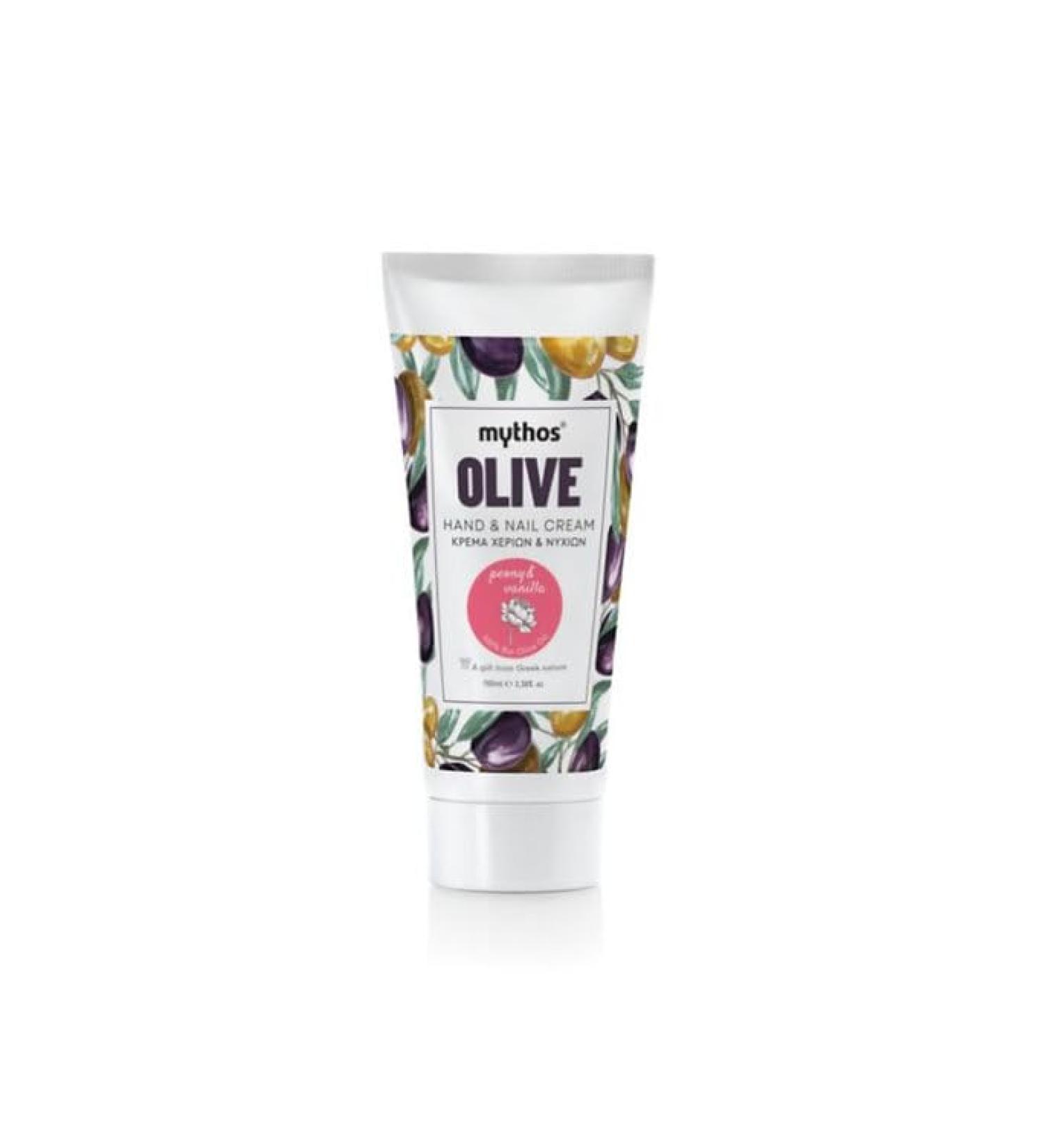 Mythos Hand and Nail Cream Olive Oil Vanilla & Peony 100 ml
