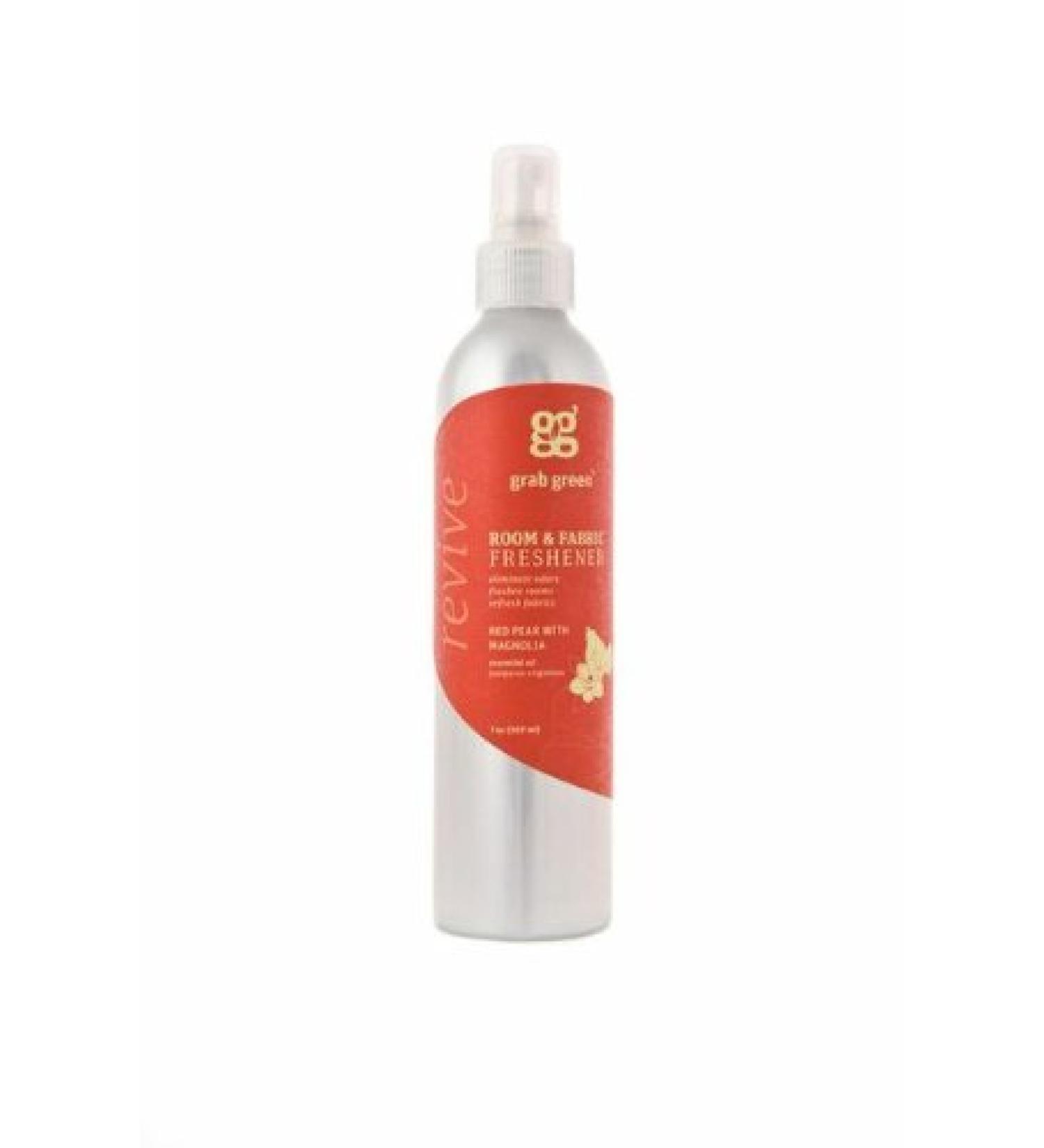 Grab Green Room and Fabric Freshener, Red Pear with Magnolia, 7 Ounce Red Pear with Magnolia 7 Ounce