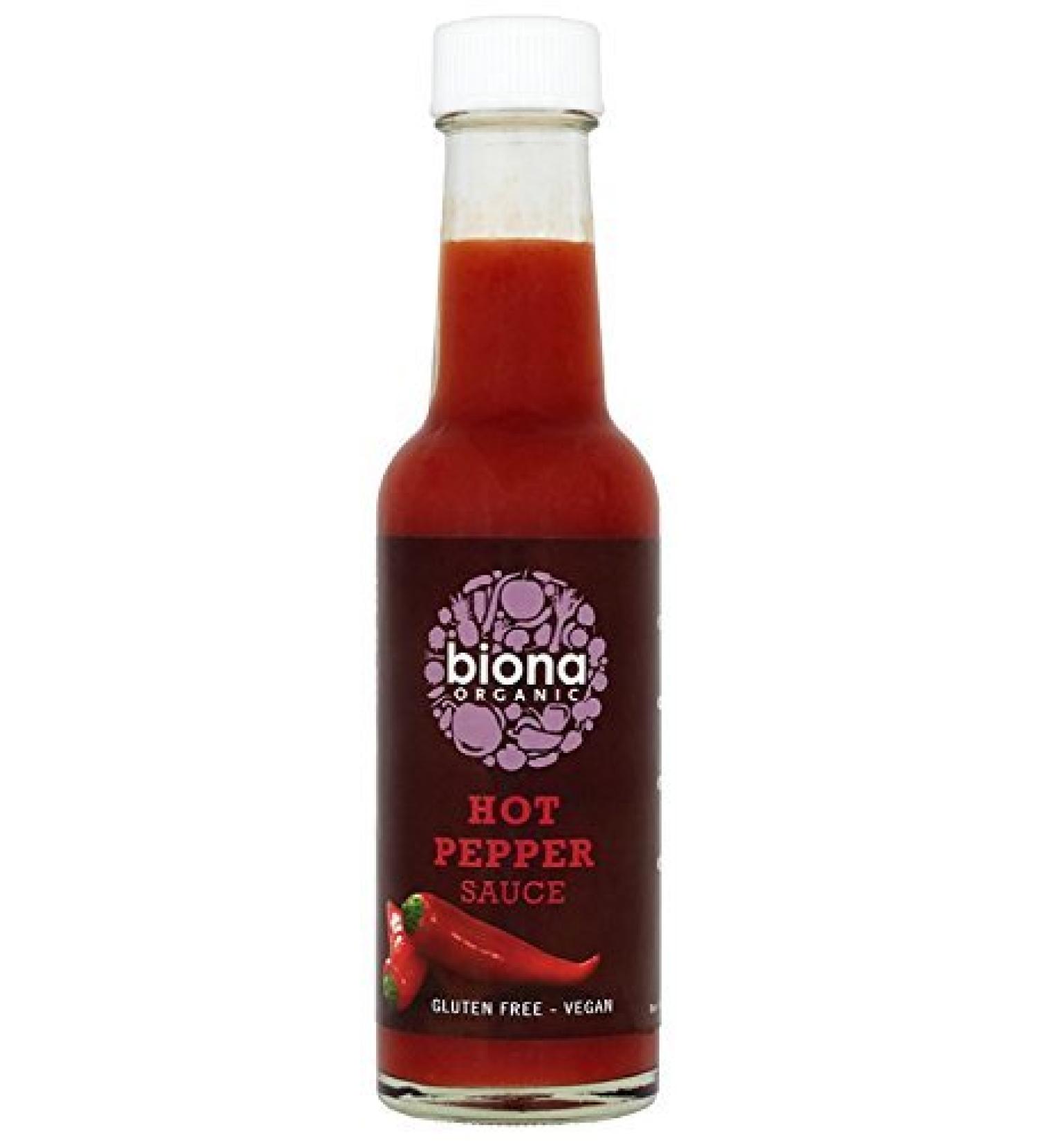 Biona | Hot Pepper Sauce | 2 x 140ml - Buy Online on GoSupps.com