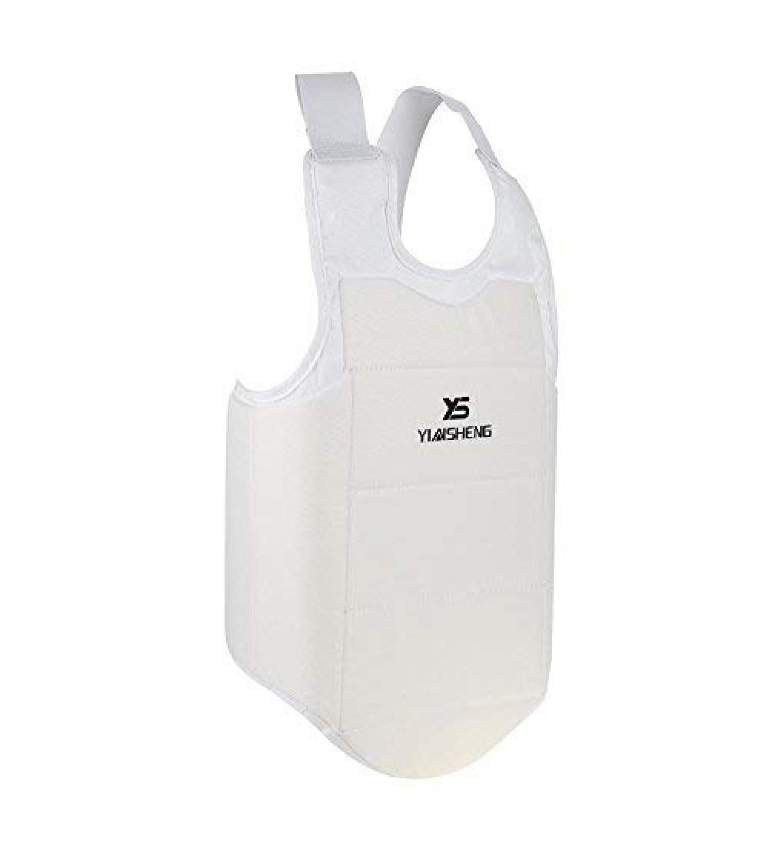 Taekwondo Karate Chest Guard Vest for Adult Child Unisex - Boxing Breast Protector Accessory (Size M) - Buy Online on GoSupps.com