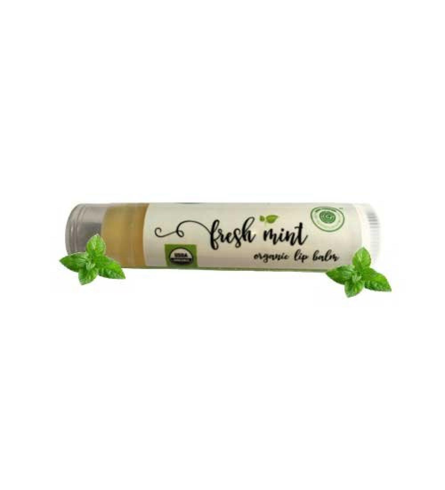 USDA Organic Minty Peppermint Lip Balm - Intense Moisture & Hydration for Dry Lips | Natural Skin Perfection 2 Pack - Buy Online on GoSupps.com