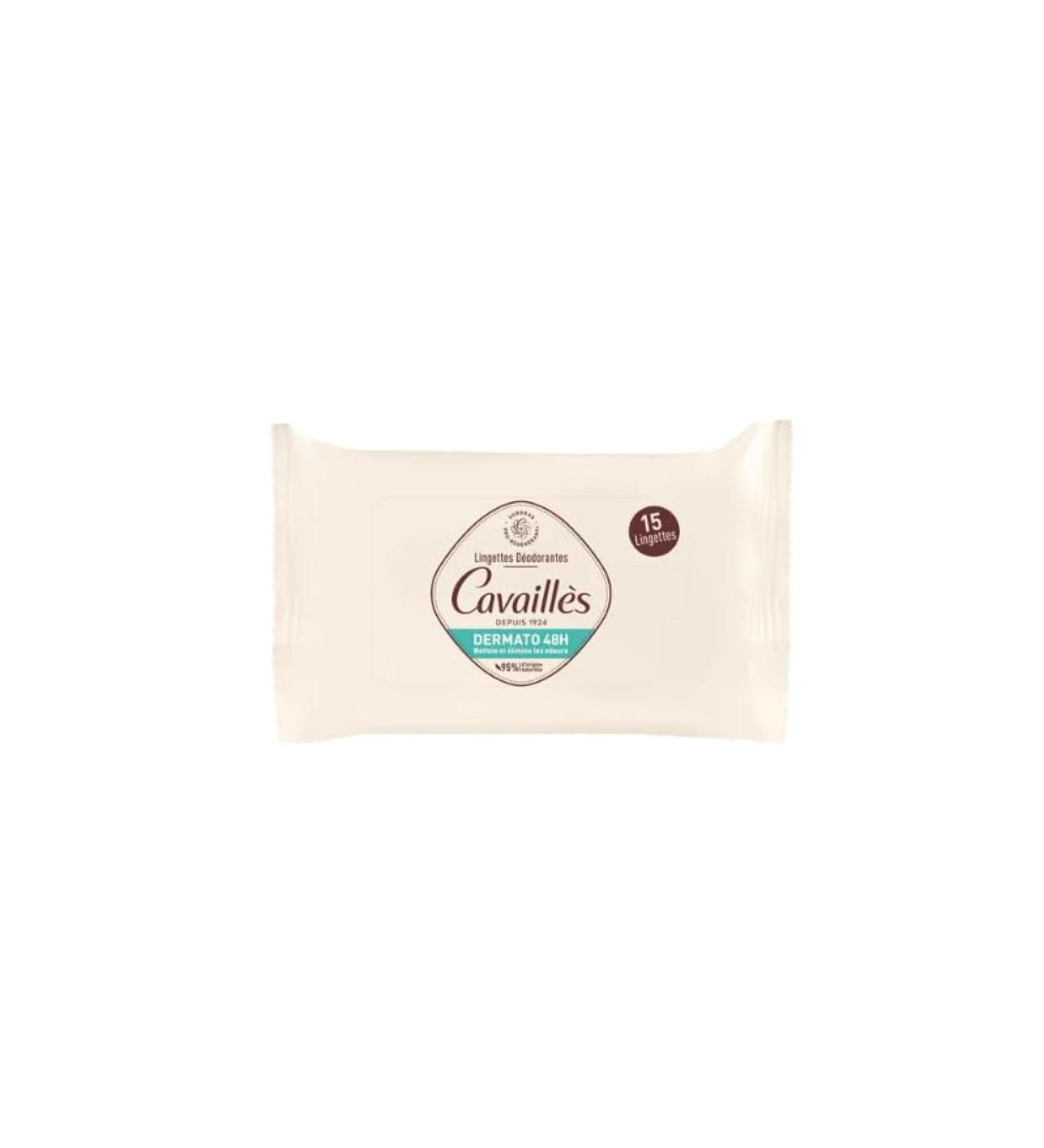 ROGE CAVAILLES DERMATO - Lingettes D odorantes 48h 15 Unit s
