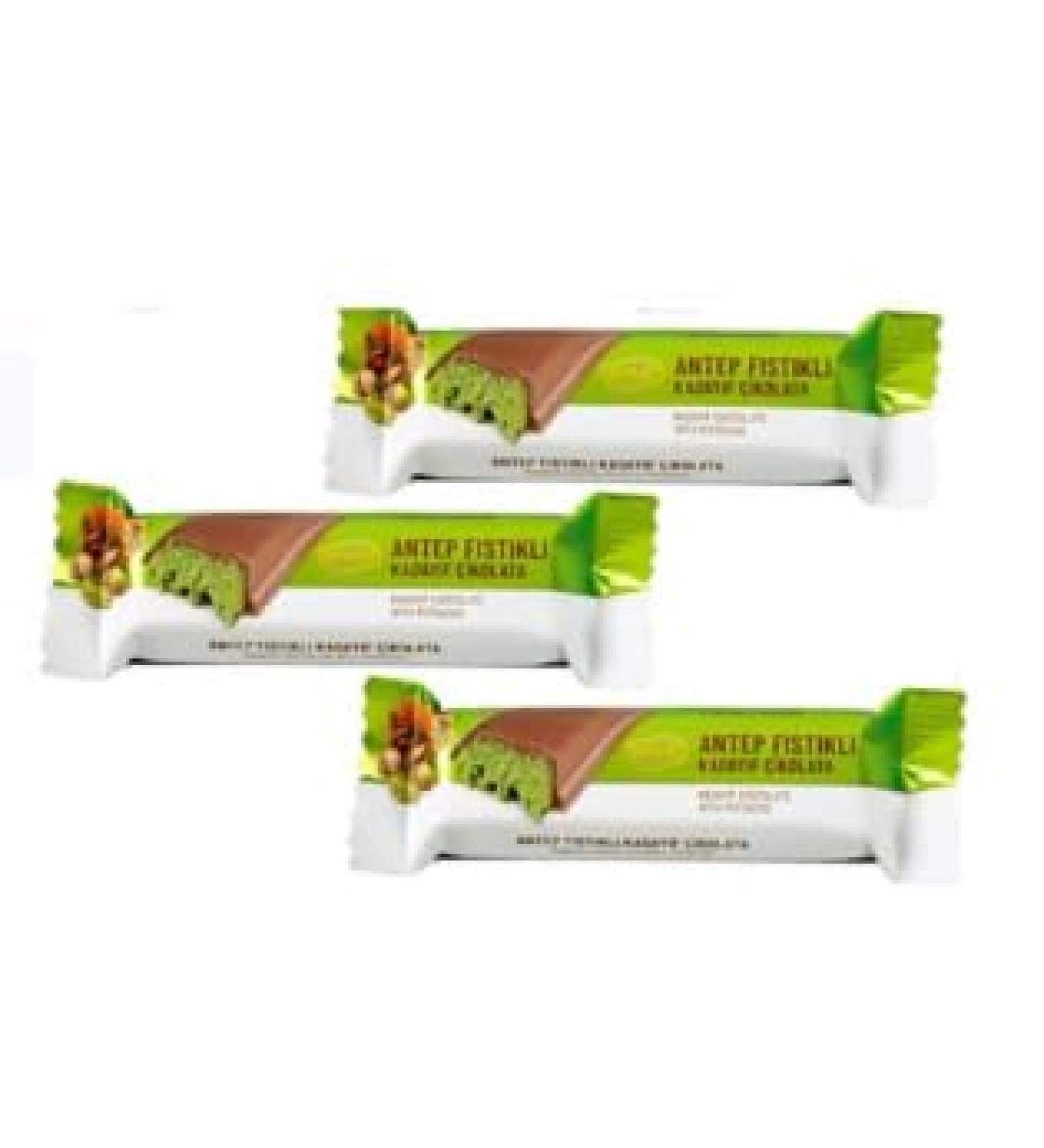 Chocolate Dubai with Pistachio Cream - Exclusive Chocolate - 30g - Elegant Chocolate with Pistachio Filling - Buy Chocolate Dubai Now! (3 Pieces 30 Grams) - Buy Online on GoSupps.com