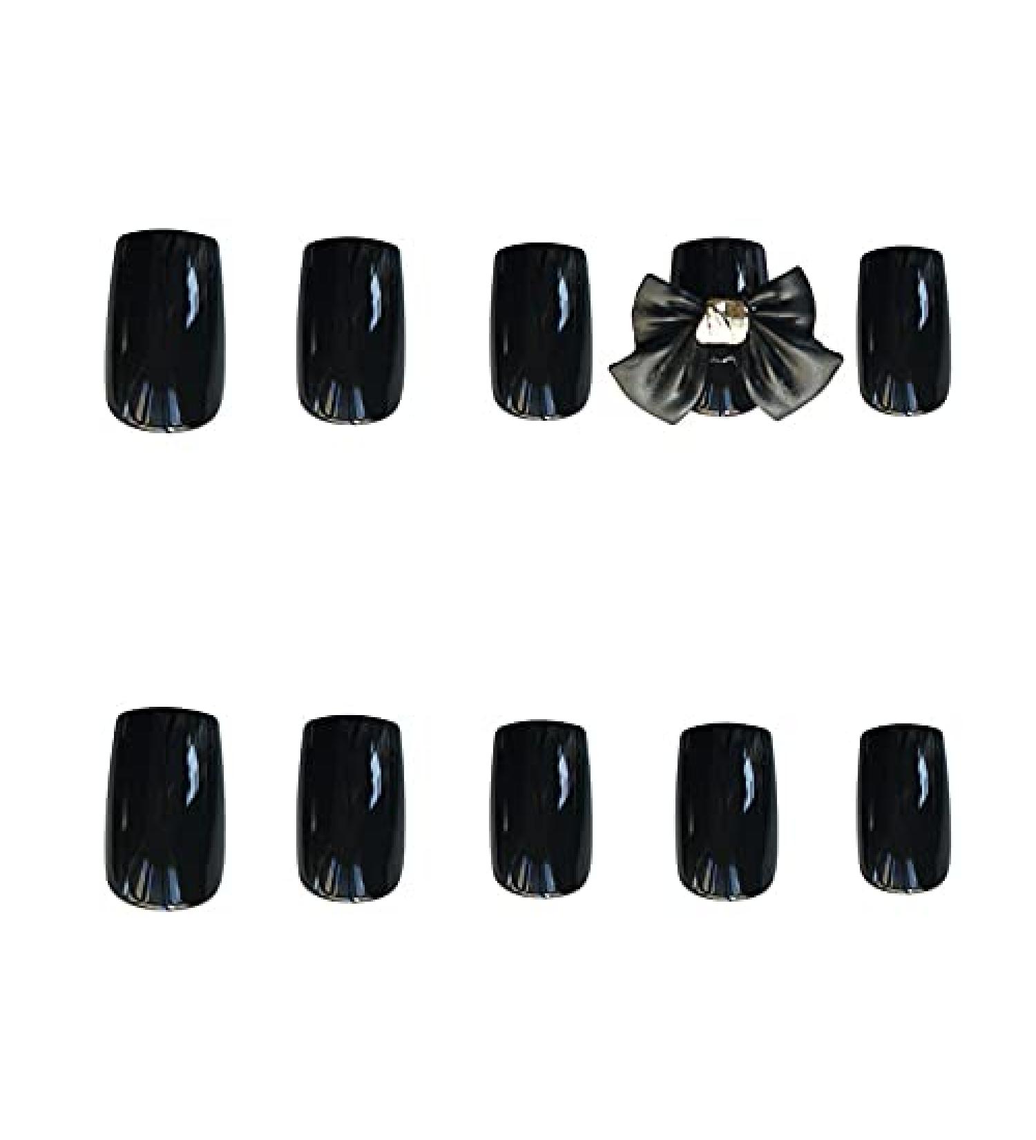 Chtom Black Butterfly Festival False Tablet Carrying Nail Armor Sticker 24pcs Sticker