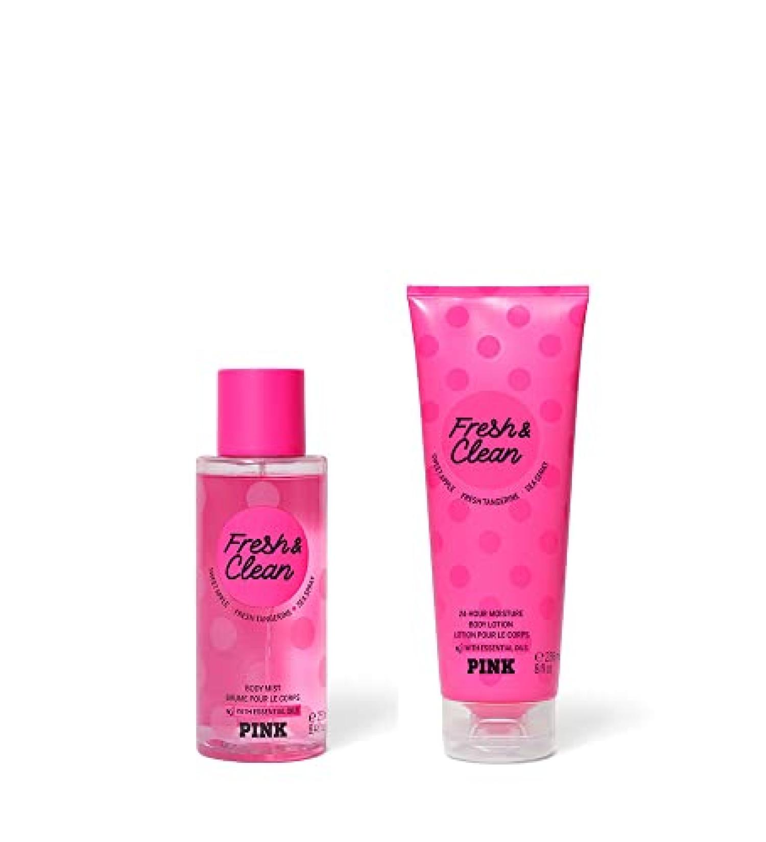 Victoria's Secret Pink Fresh & Clean Mist & Lotion Set Fresh and Clean - Buy Online on GoSupps.com