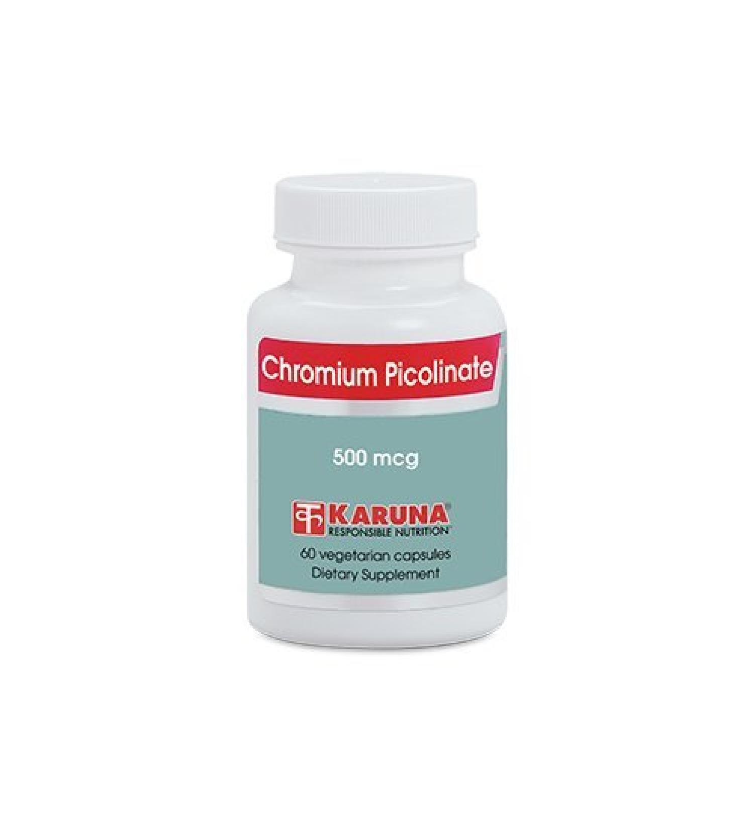 Karuna - Chromium Picolinate 500 mcg 60 vcaps Health and Beauty