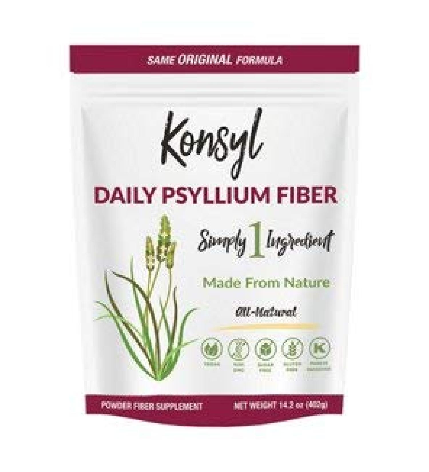 Konsyl Daily Psyllium Fiber 14.2oz Bag (402g)