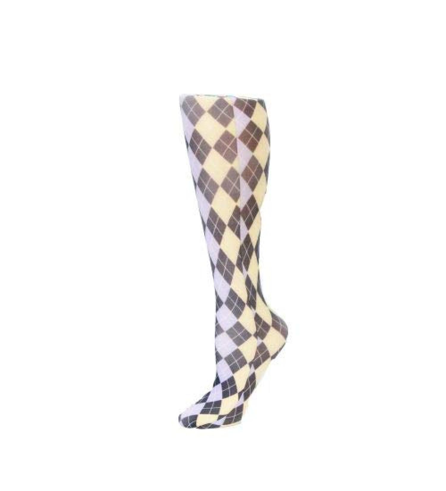 Red Moby Celeste-Stein-CMPS-2-2087 Womens 15-20 mmHg Compression Sock - Pastel Abstract