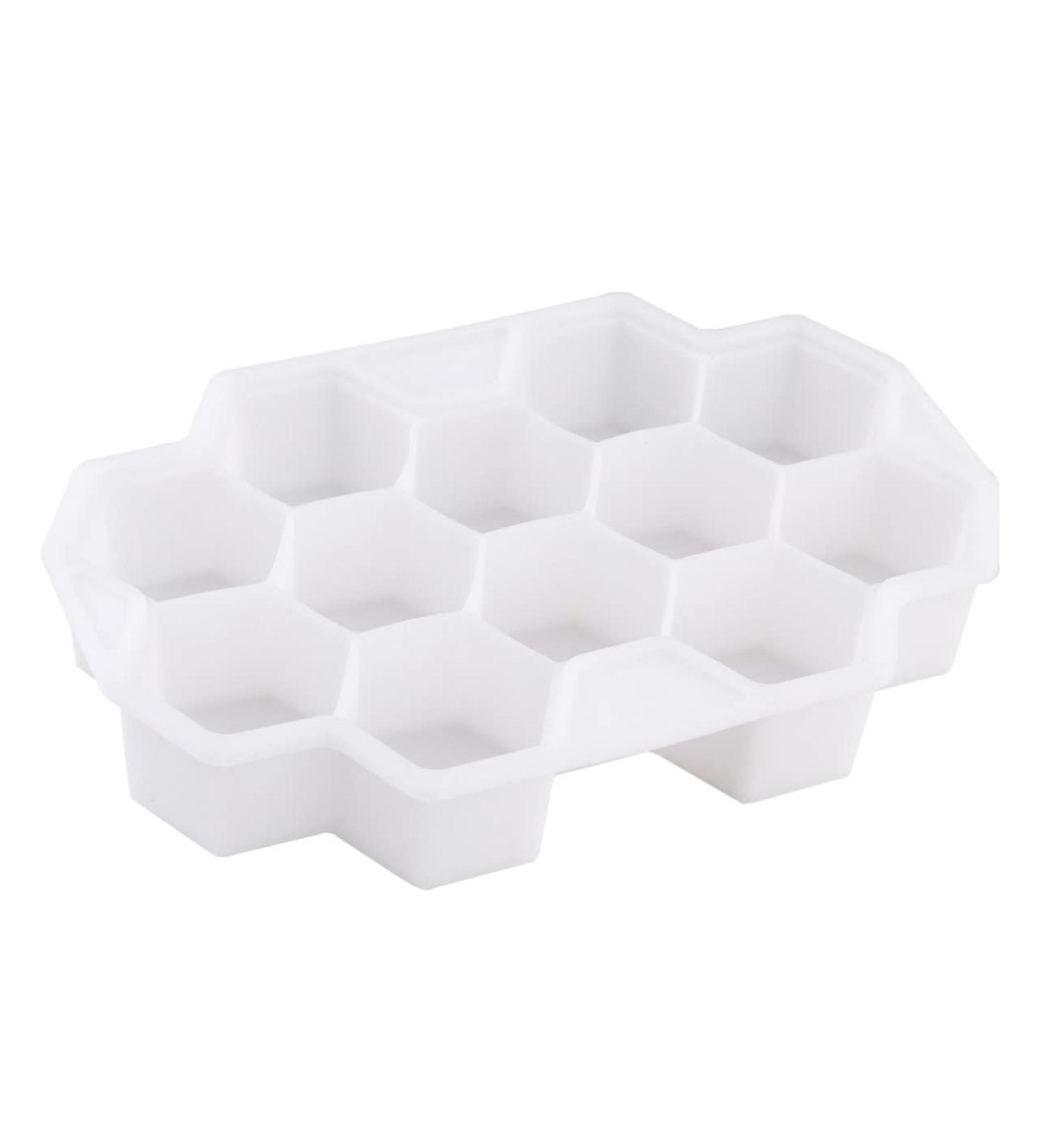 Alipis 2pcs 12 Silicone Molds Ice Molds Cocktail Ice Making Mould Refrigerator Ice Mold Ice Tray Ice Cubes 13X9 CM White - Buy Online on GoSupps.com