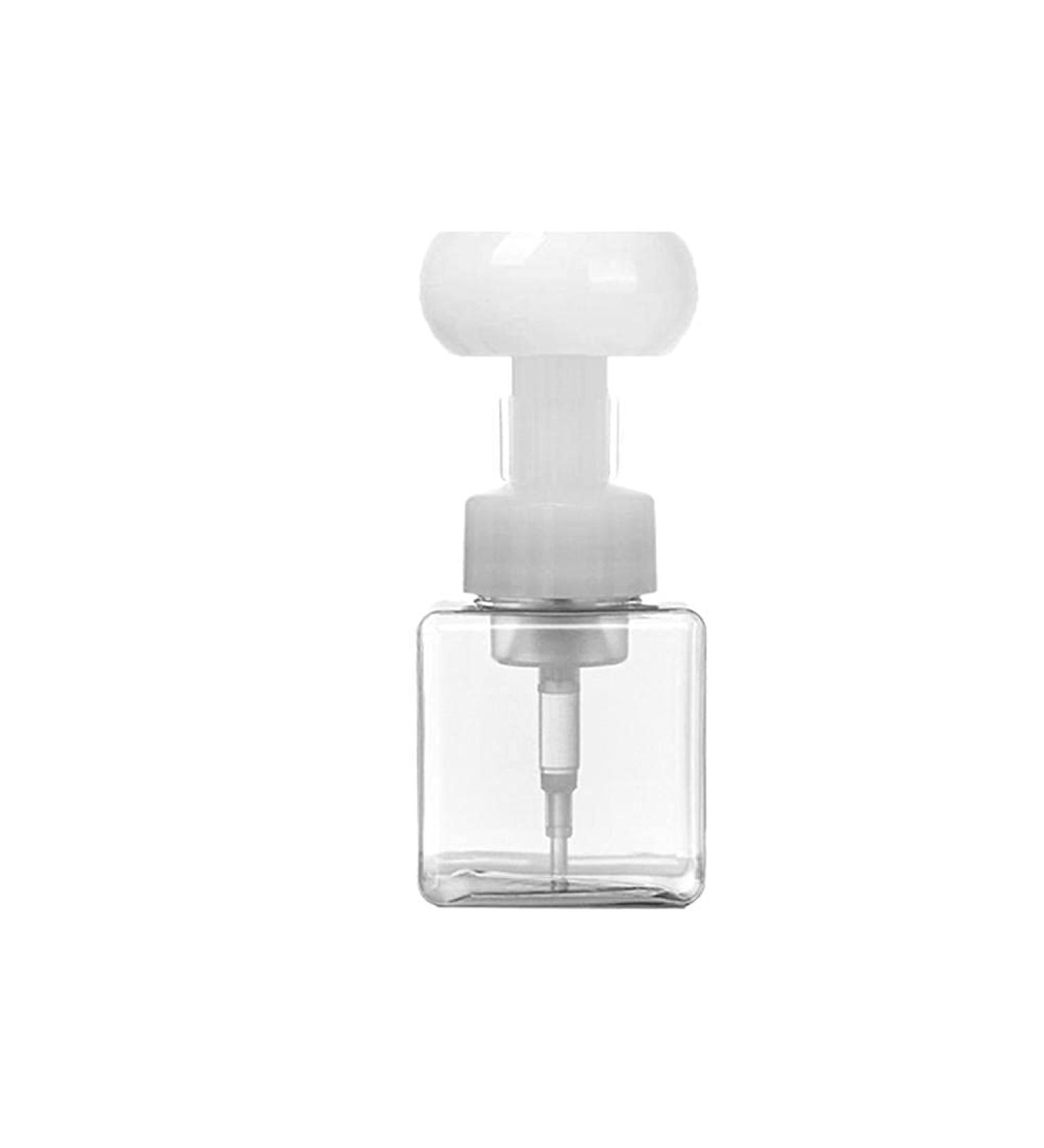 AADEE 250ml Flower-Shaped Foaming Bottle Creative Flower Shape Plastic Press Bubble Soap Dispenser Suitable for Most Canned Liquids in Daily Life Such As Shampoo Shower Gel Hand Soap Etc Clear M - Buy Online on GoSupps.com