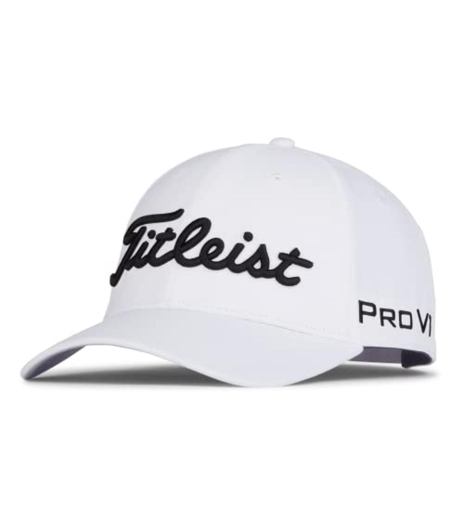 Title: Titleist Men's Tour Performance Golf Hat - White/Black, One Size - Buy Online on GoSupps.com