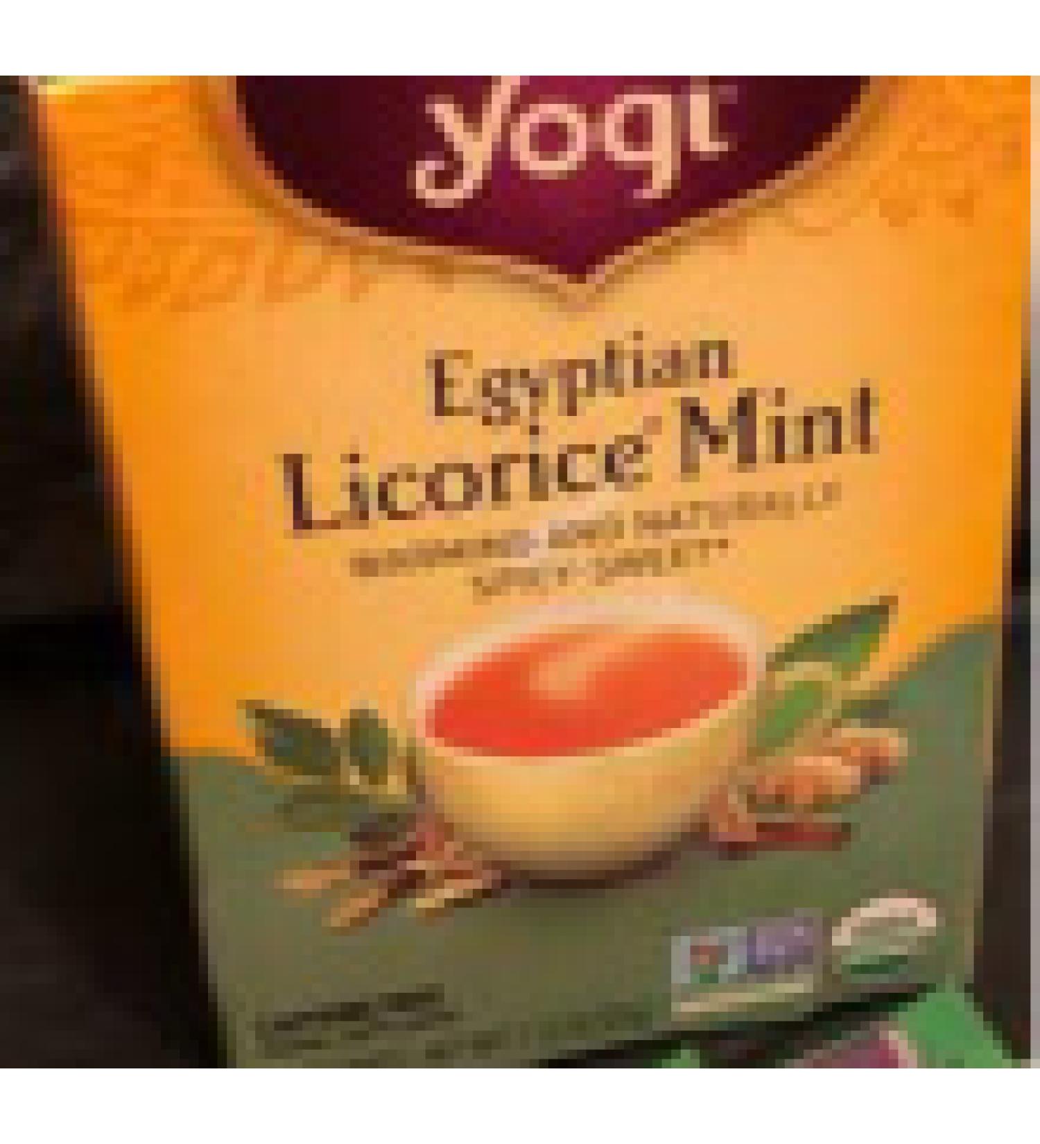 Yogi Tea Egyptian Licorice Mint Caffeine Free 16 Tea Bags 1.12 oz (32 g)