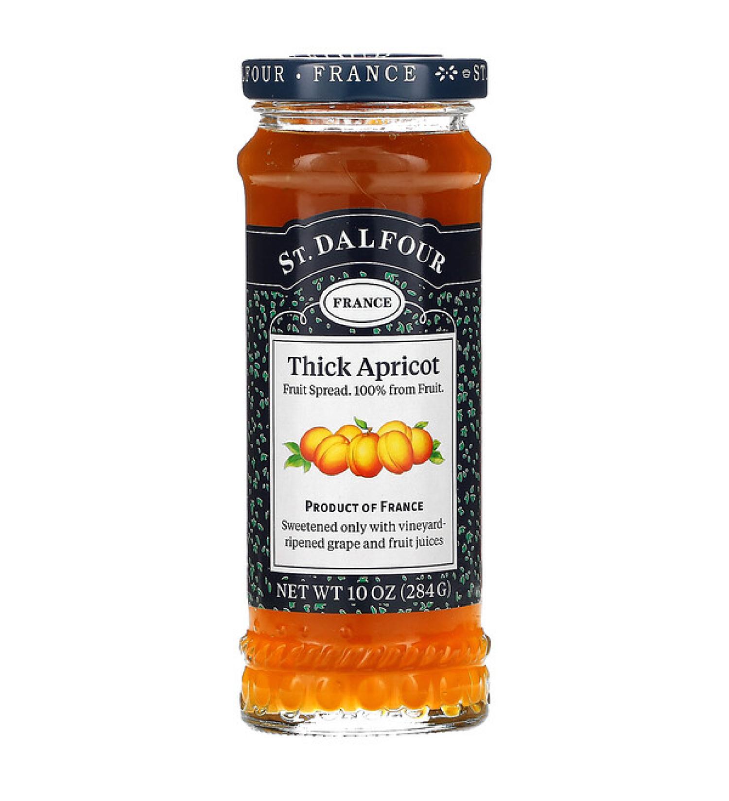 St. Dalfour Deluxe Thick Apricot Spread 10 oz (284 g)
