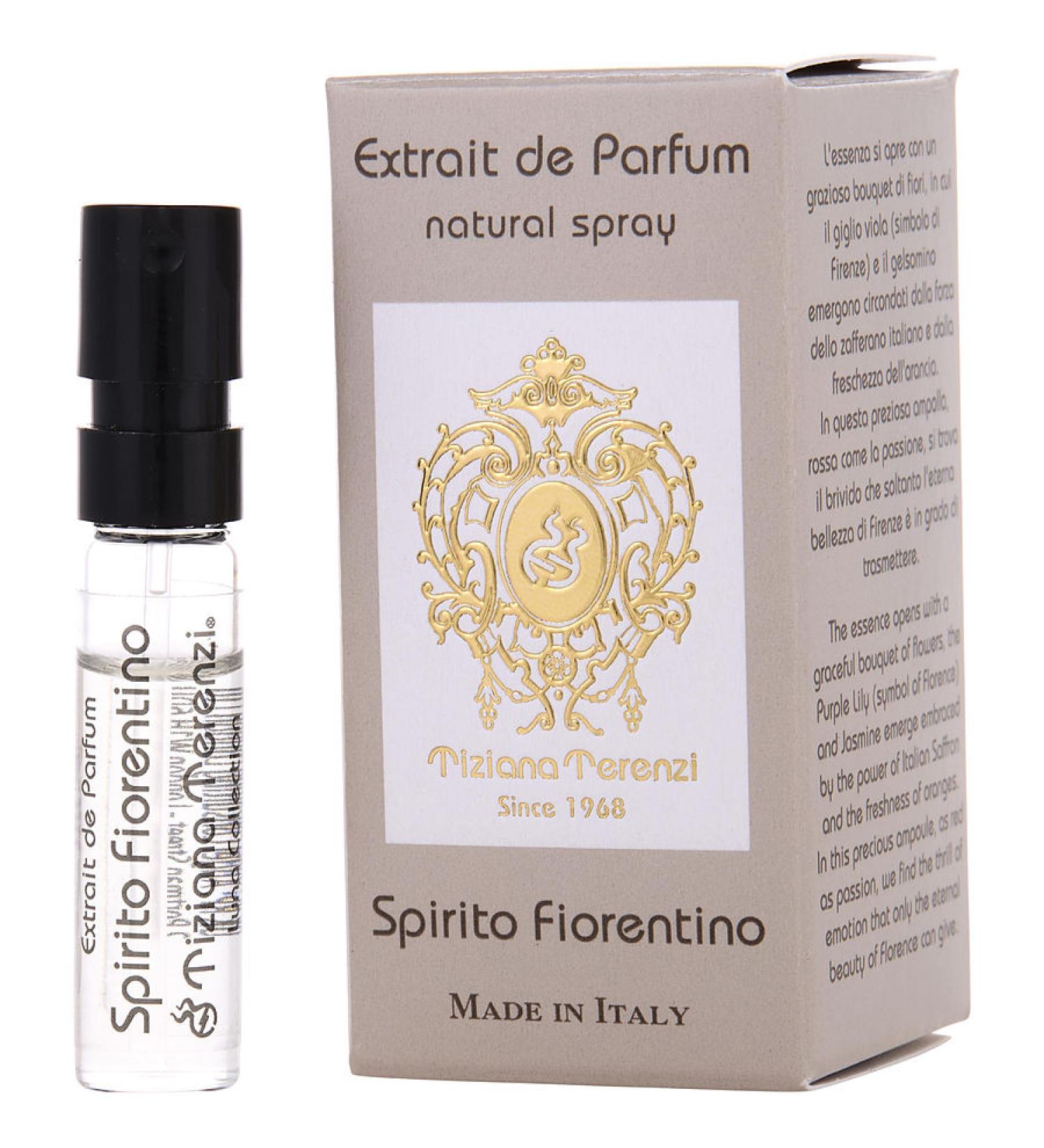 TIZIANA TERENZI SPIRITO FIORENTINO by Tiziana Terenzi - EXTRAIT DE PARFUM SPRAY VIAL - UNISEX
