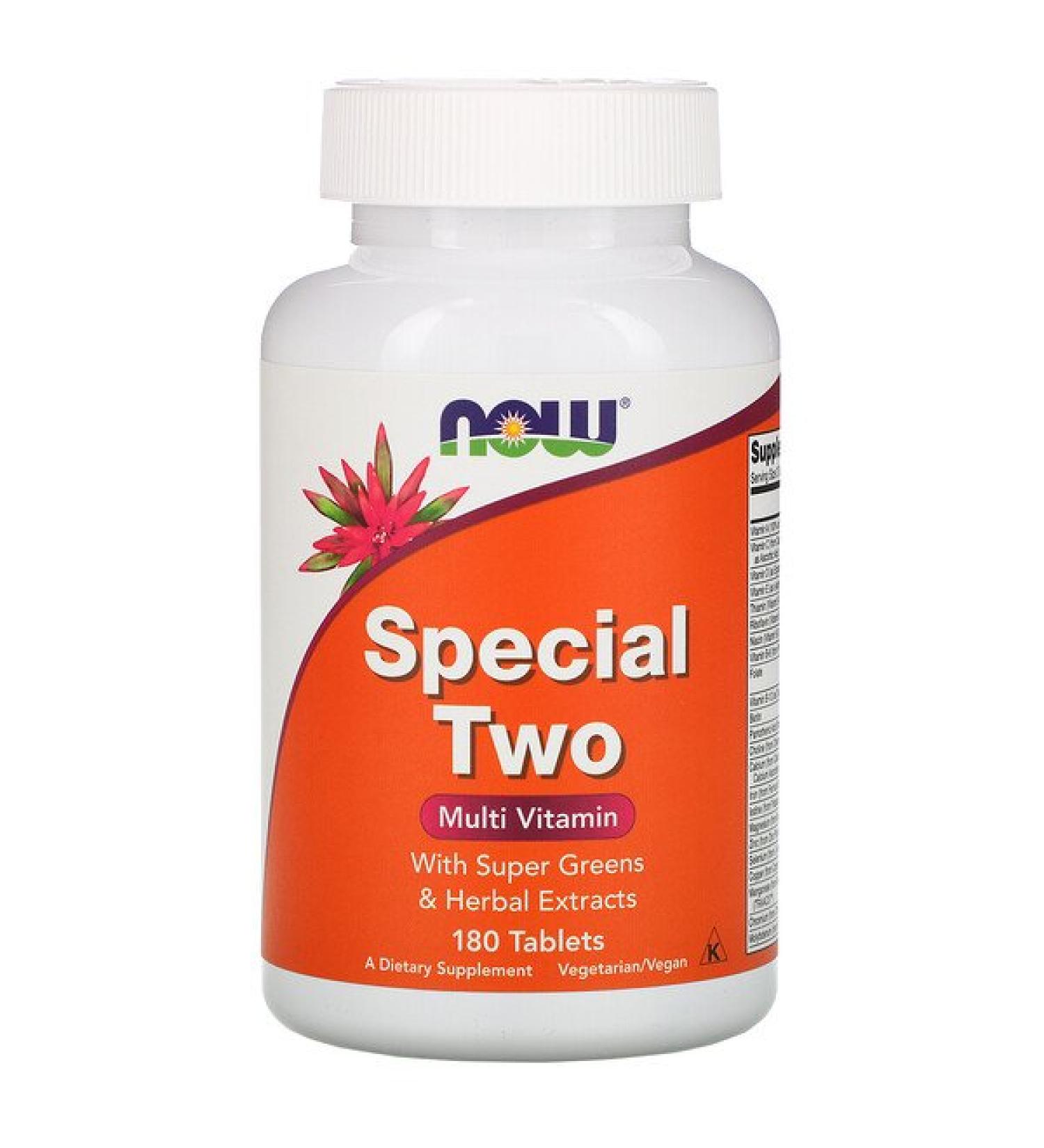 Now Foods Special Two Multi Vitamin 180 Tablets