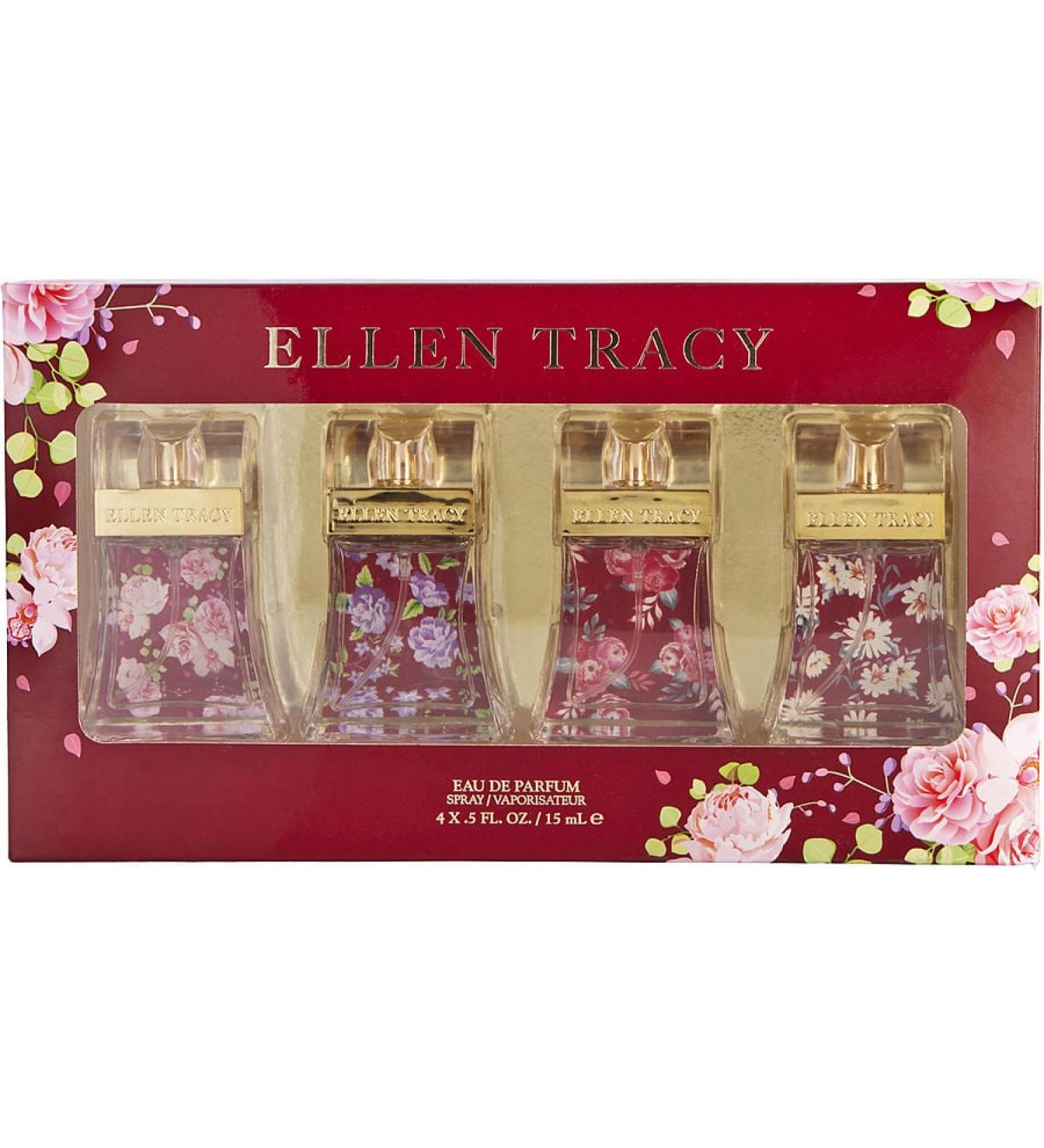 ELLEN TRACY VARIETY by Ellen Tracy - 4 PIECE MINI VARIETY WITH ELLEN TRACY SENSATIONAL & ELLEN TRACY BRILLIANT & ELLEN TRACY DAZZLING & ELLEN TRACY DYNAMIC AND ALL ARE EAU DE PARFUM SPRAY 0.5 OZ - WOMEN
