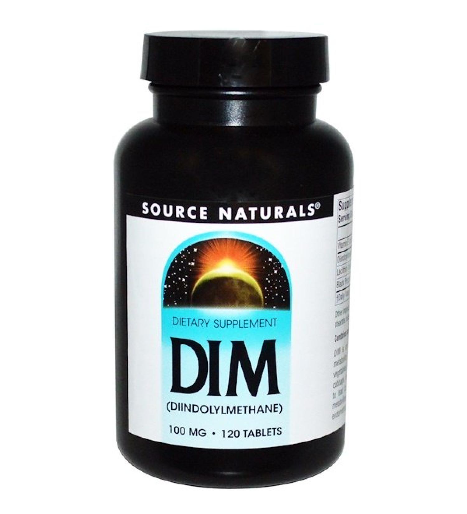 Source Naturals DIM (Diindolylmethane) 100 mg 120 Tablets