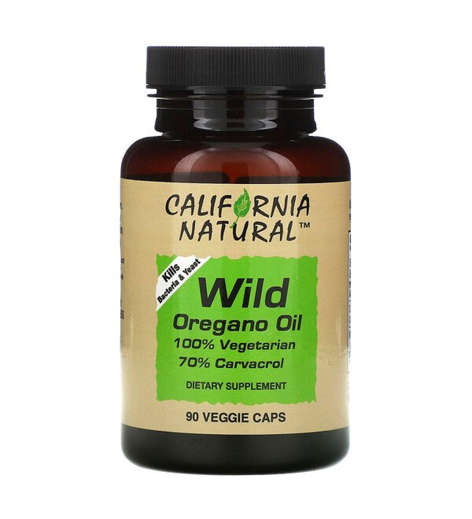 California Natural Wild Oregano Oil 90 Veggie Caps