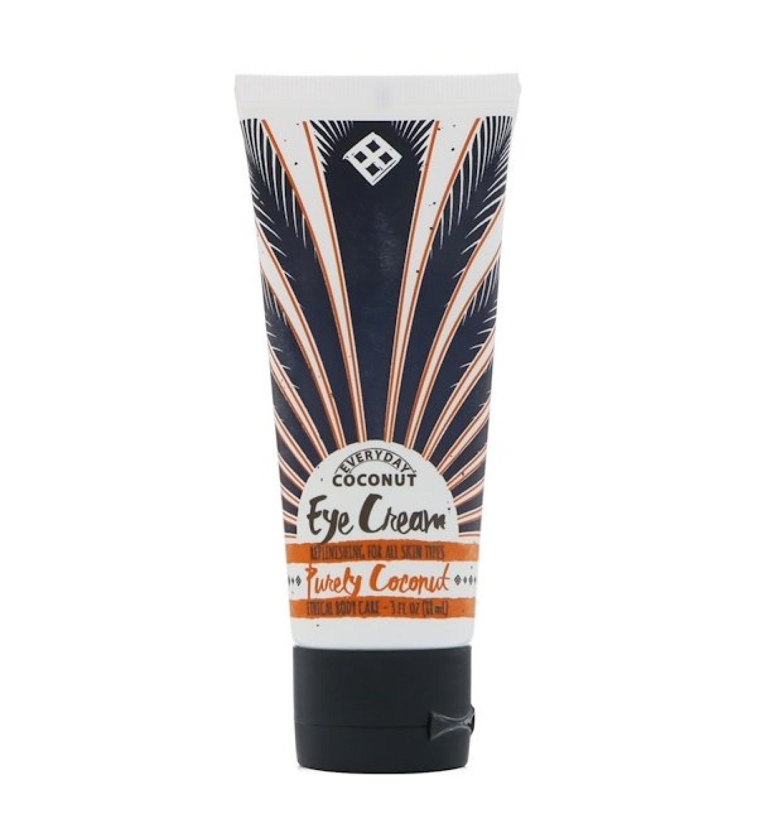 Alaffia Everyday Coconut Eye Cream Replenishing For All Skin Types Purely Coconut 3 fl oz (88 ml)