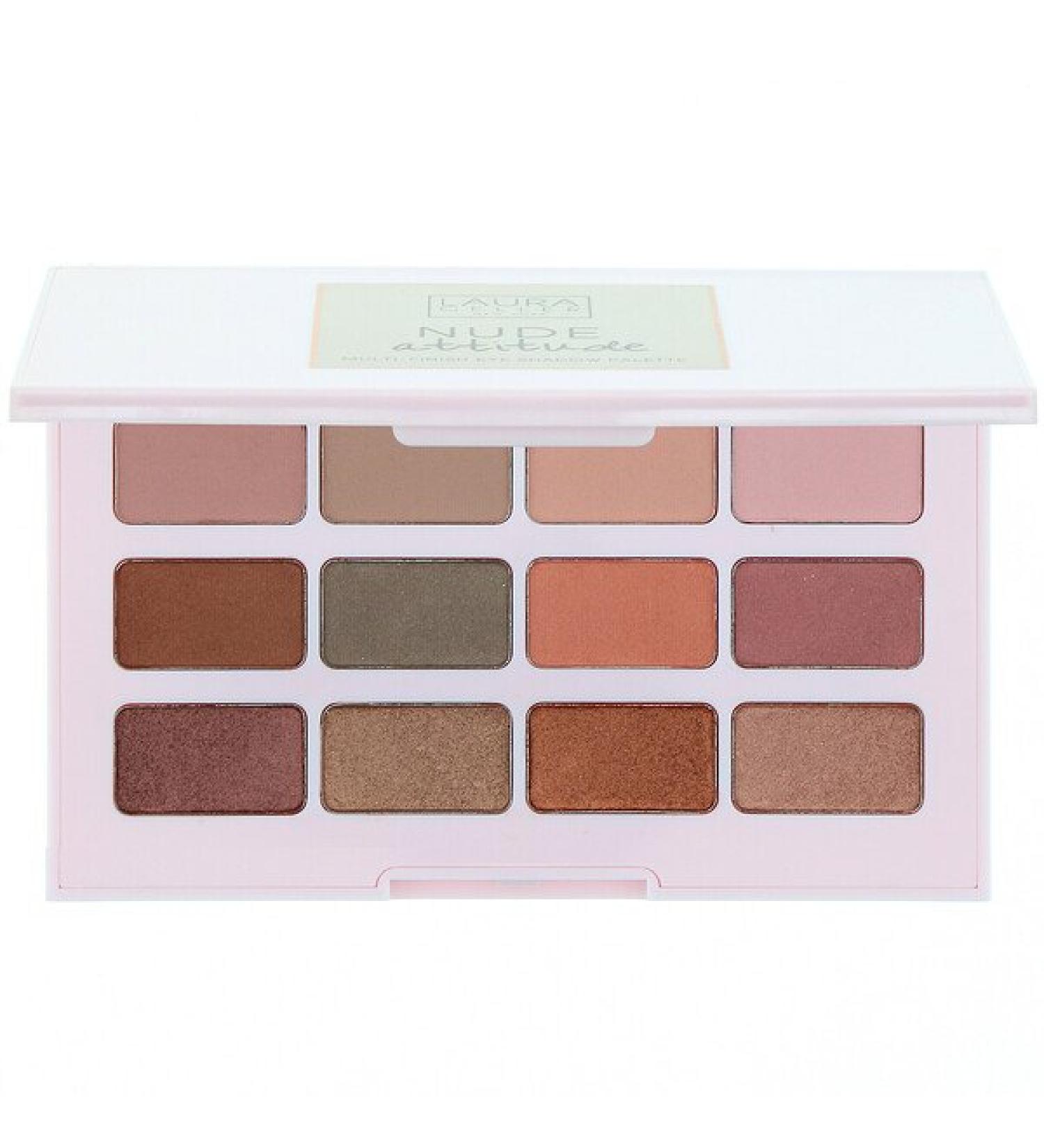 Laura Geller Nude Attitude Multi-Finish Eyeshadow Palette 12 Eyeshadows