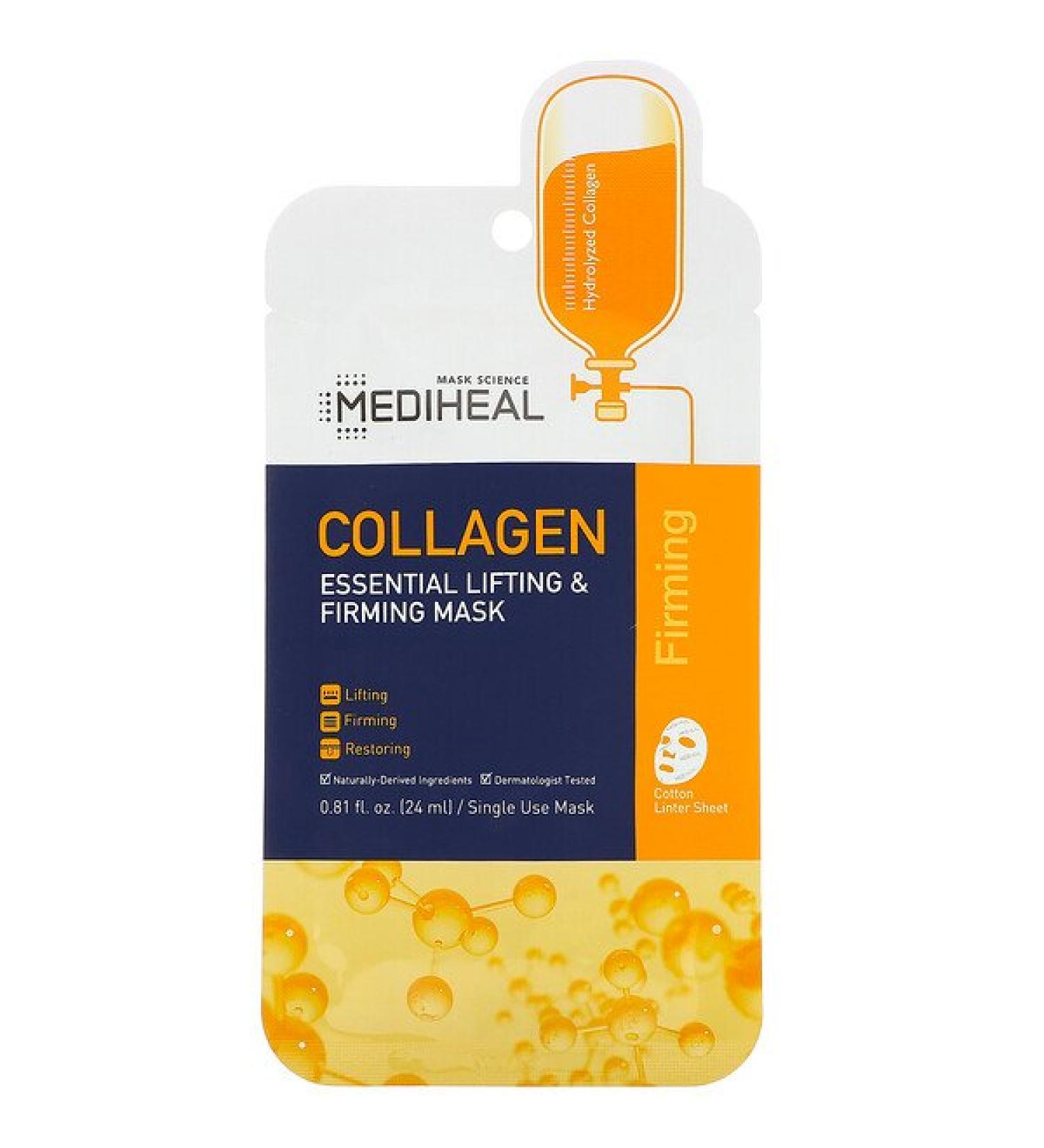 Mediheal Collagen Essential Lifting & Firming Beauty Mask 1 Sheet 0.81 fl oz (24 ml)