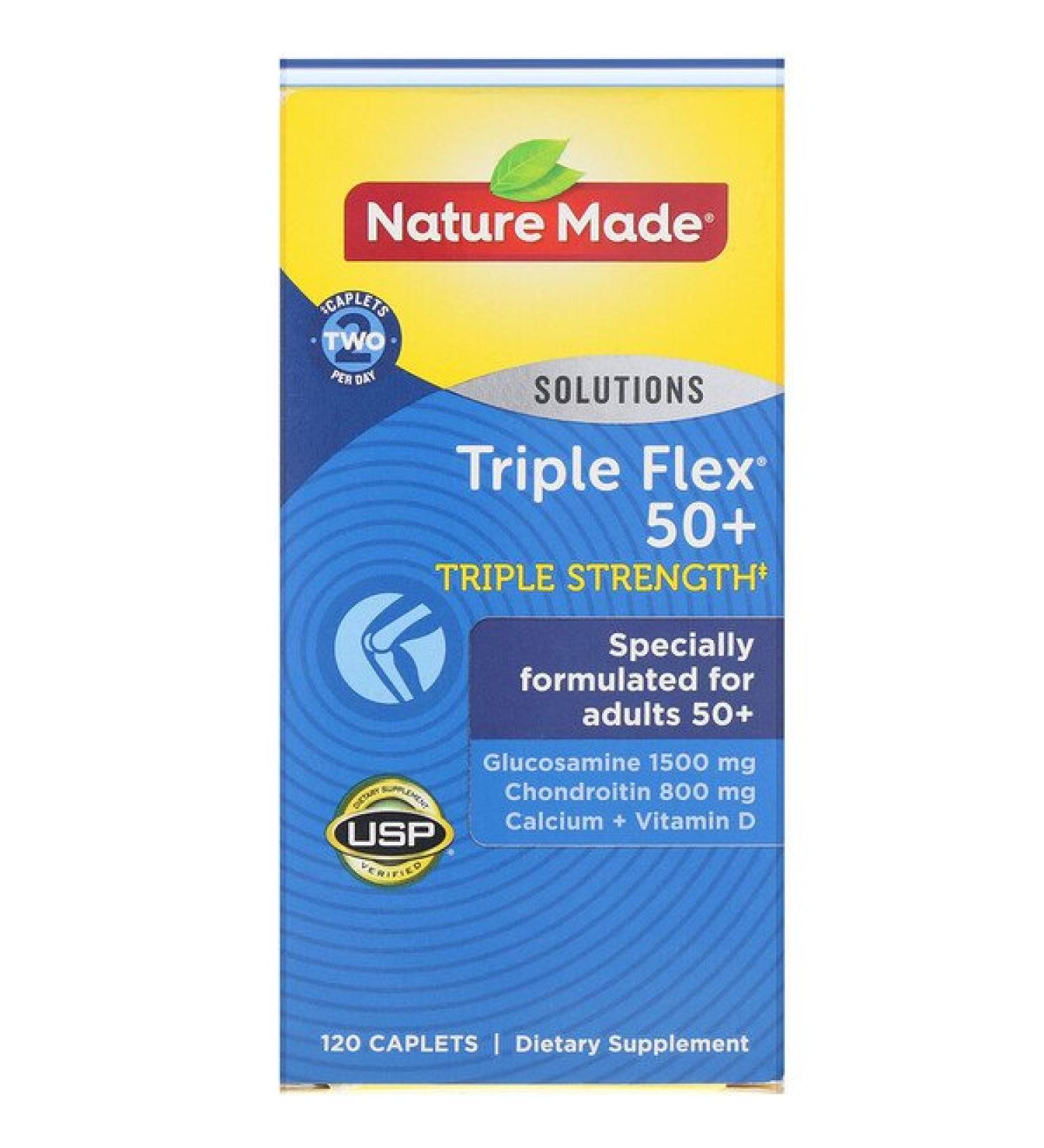 Nature Made Triple Flex 50+ Triple Strength 120 Caplets