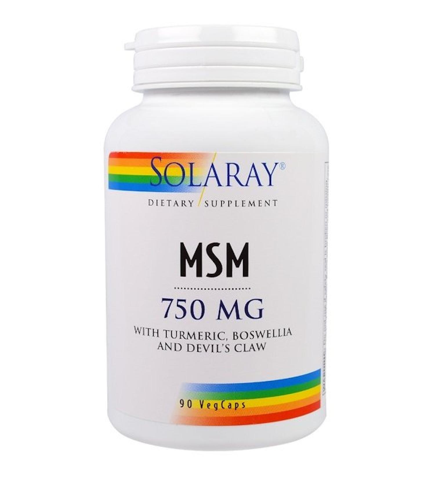 Solaray MSM 750 mg 90 Veg Caps