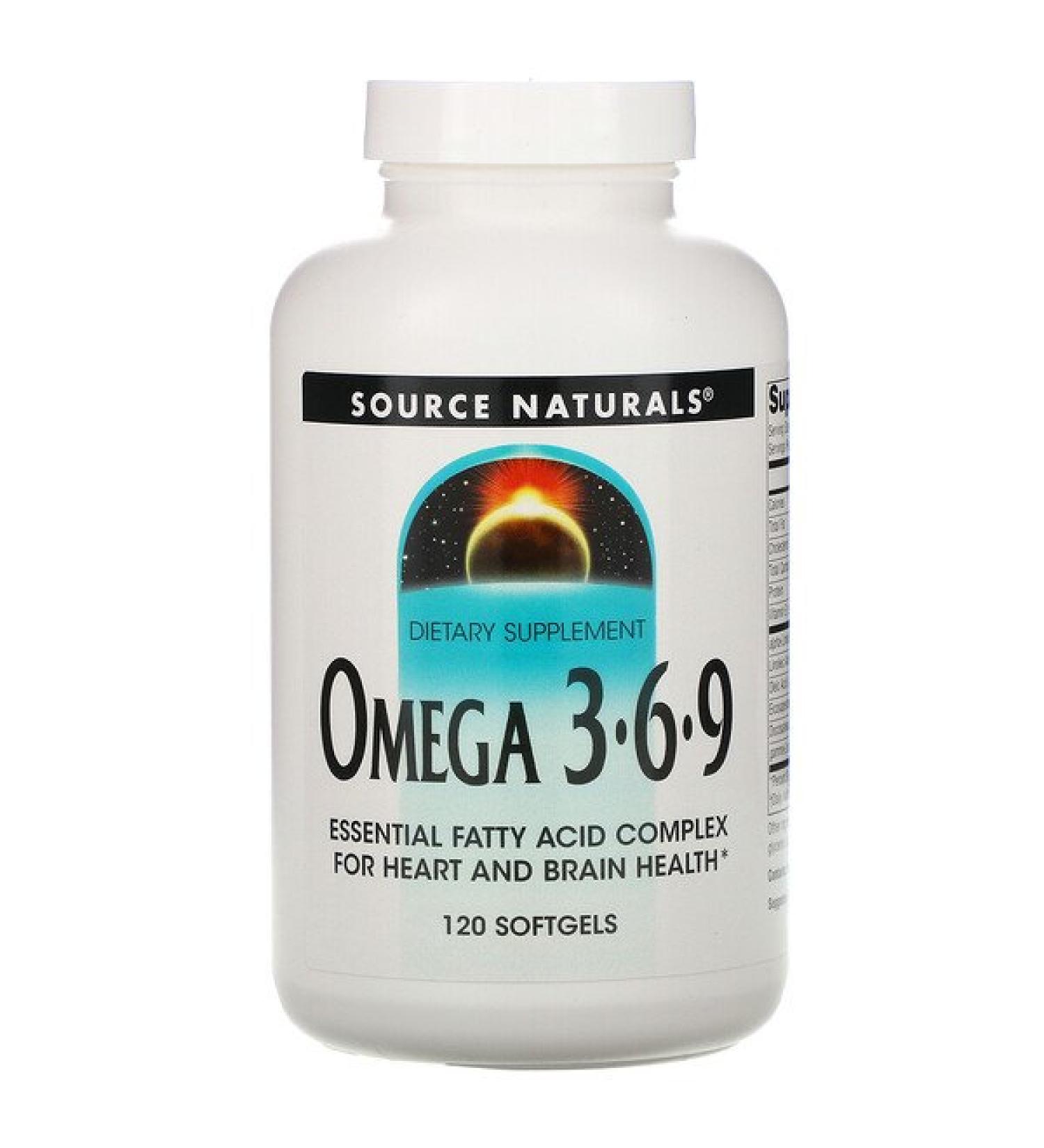 Source Naturals Omega 3-6-9 120 Softgels