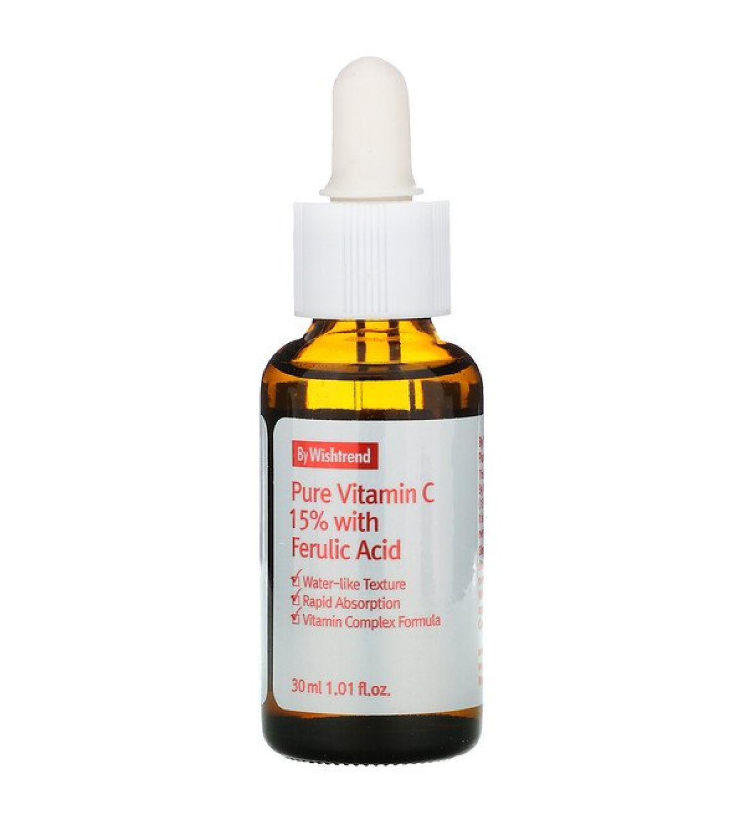 Wishtrend Pure Vitamin C 15% with Ferulic Acid 1.01 fl oz (30 ml)
