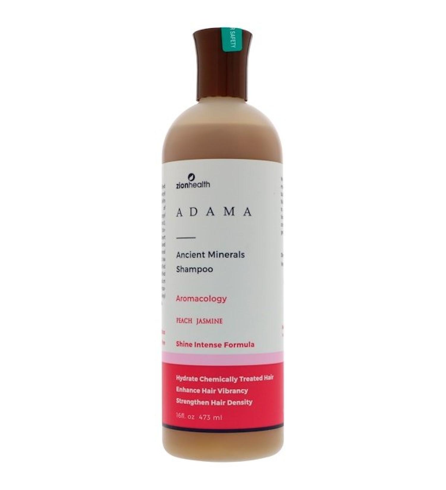 Zion Health Adama Ancient Minerals Shampoo Peach Jasmine 16 fl oz (473 ml)