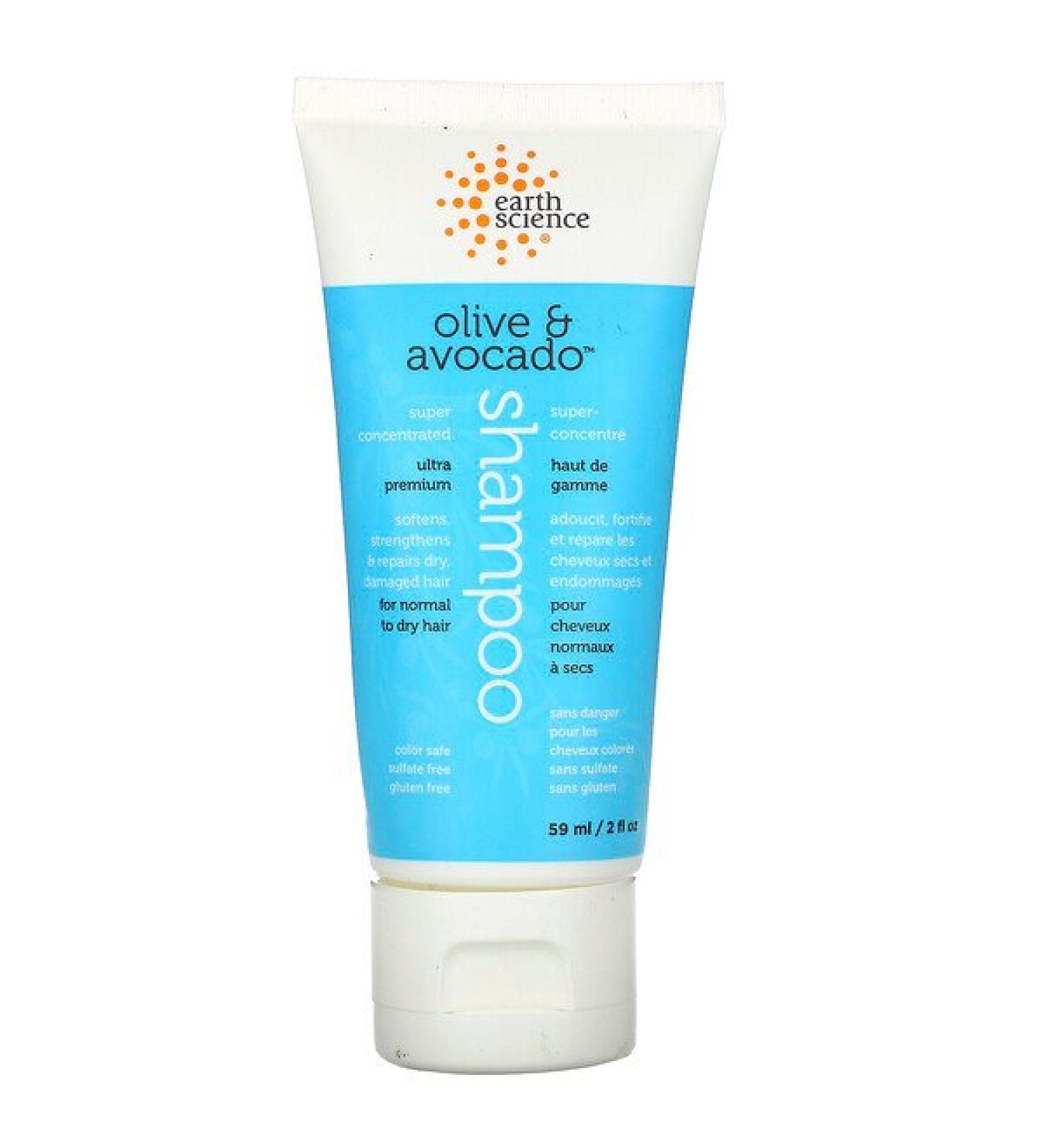 Earth Science Super Concentrated Shampoo Olive & Avocado 2 fl oz (59 ml)