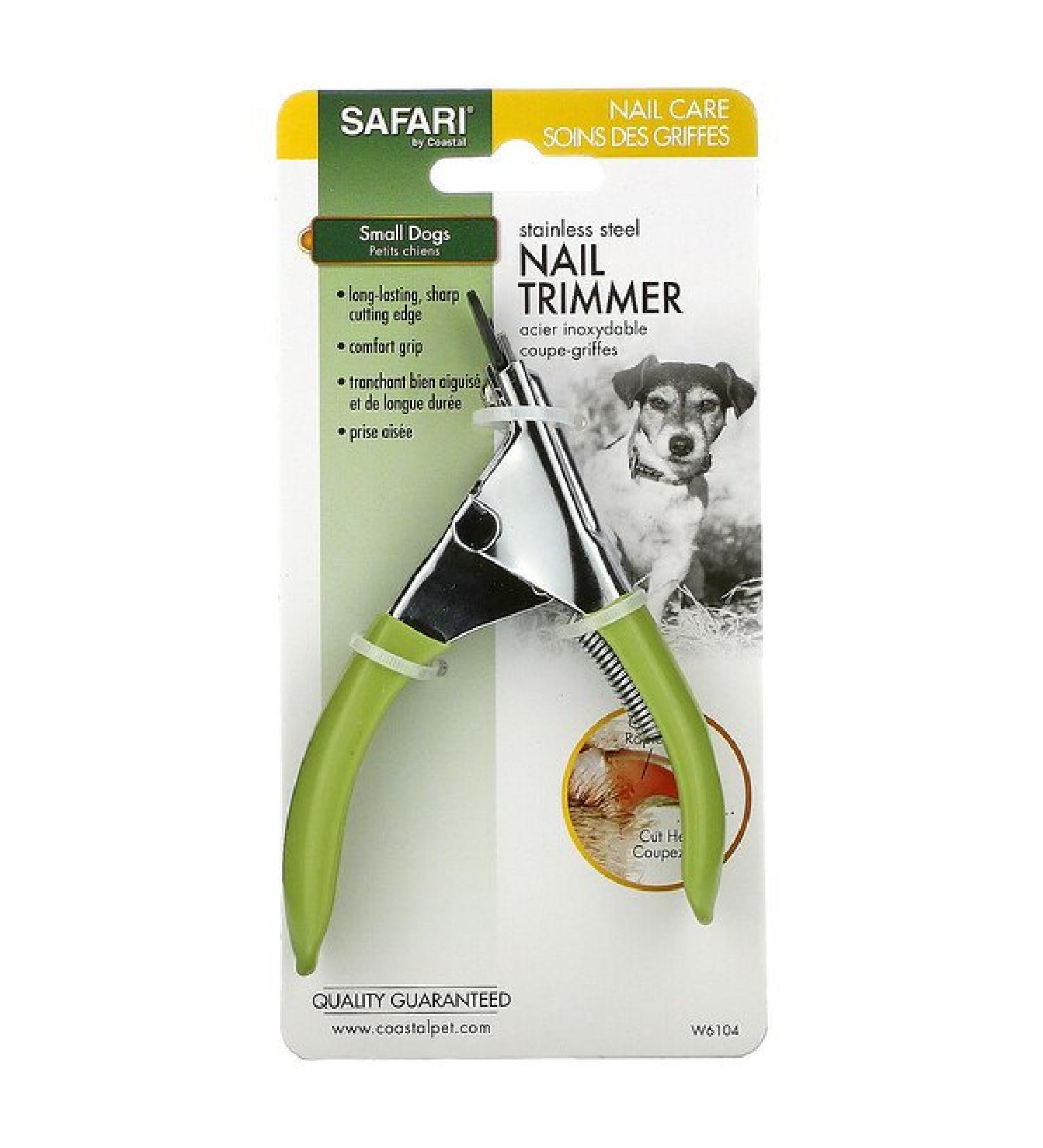 Safari Stainless Steel Nail Trimmer for Small Dogs - Durable & Easy to Use Tool - Buy Online on GoSupps.com