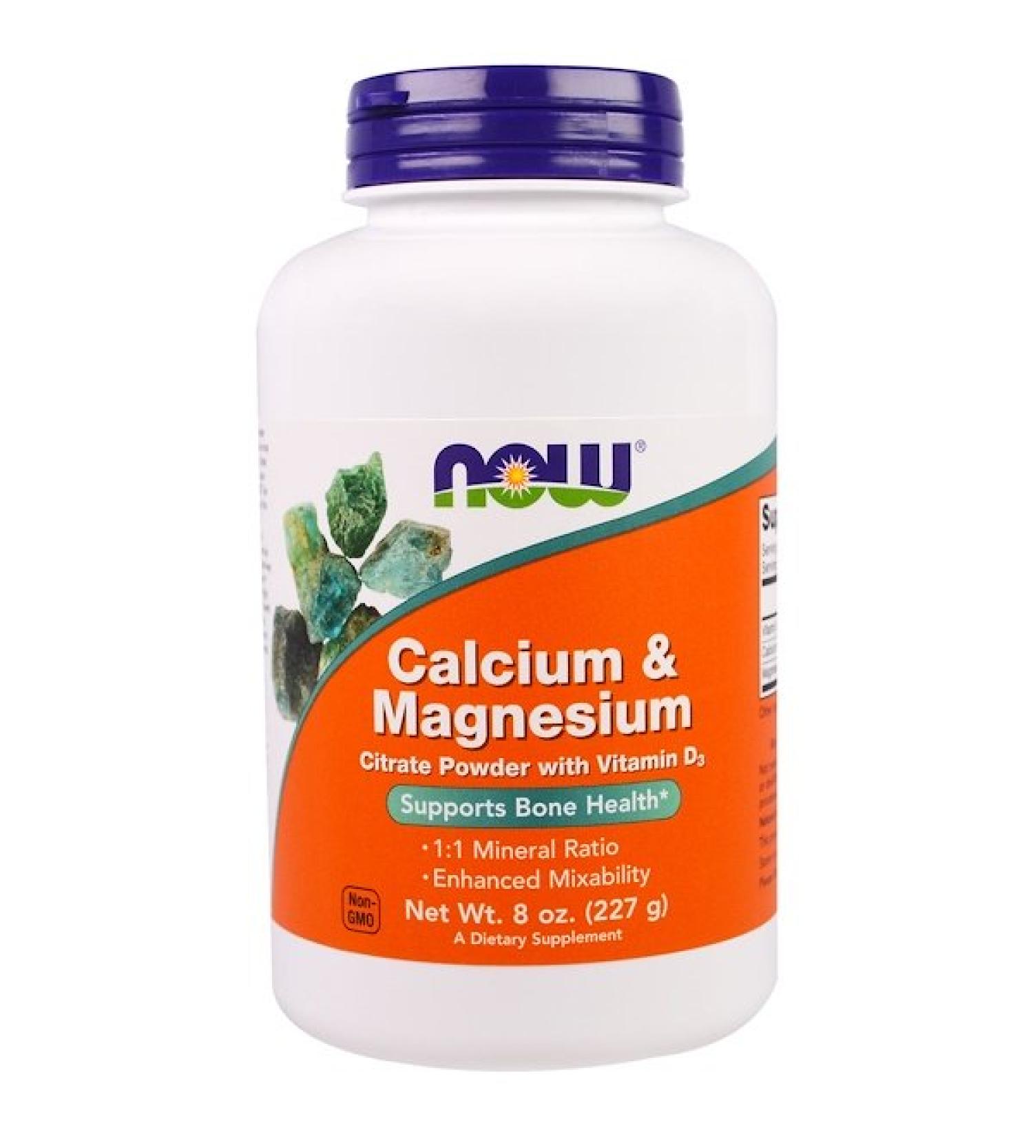 Now Foods Calcium & Magnesium 8 oz (227 g)