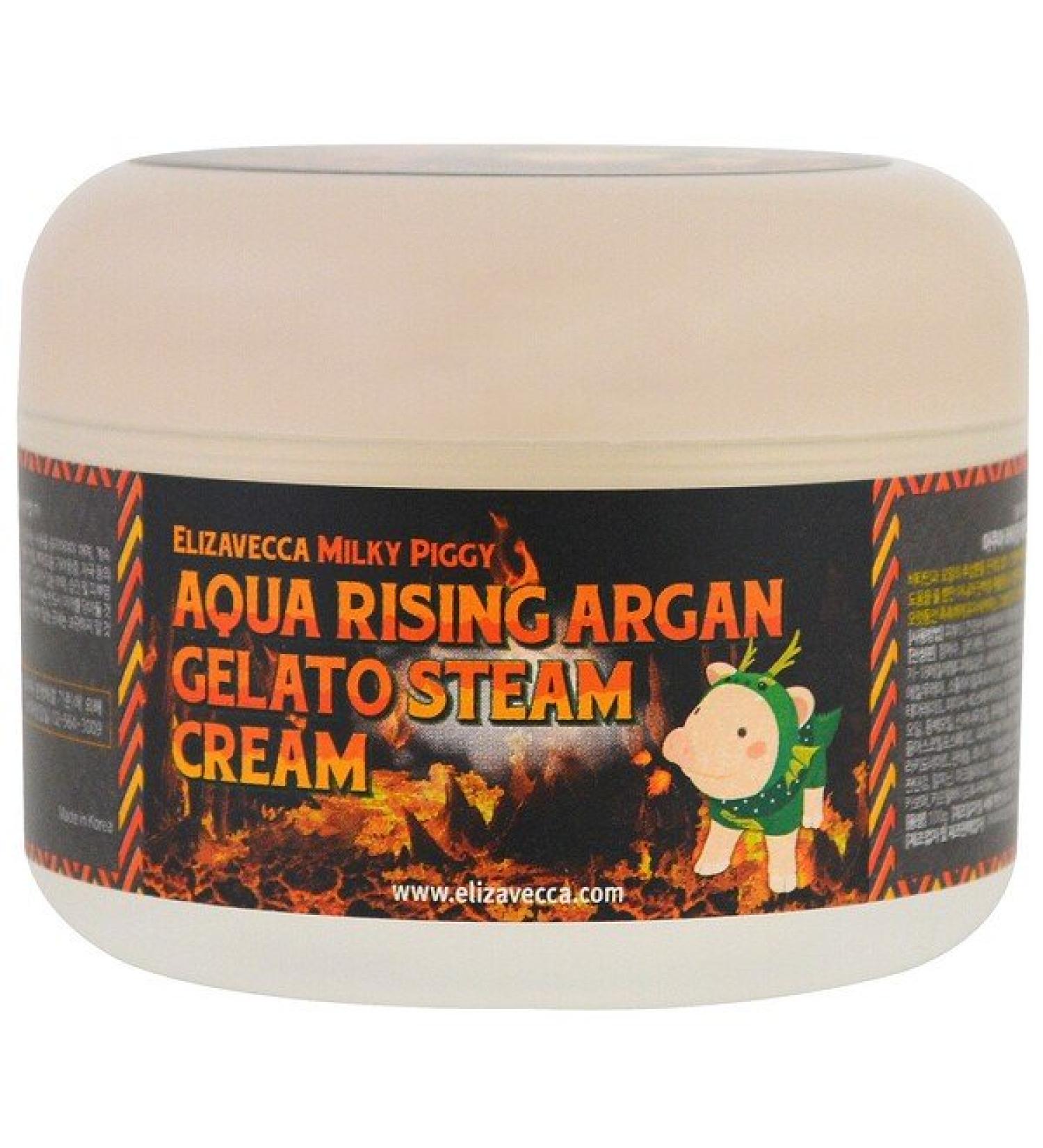 Elizavecca Aqua Rising Argan Gelato Steam Cream 100 g