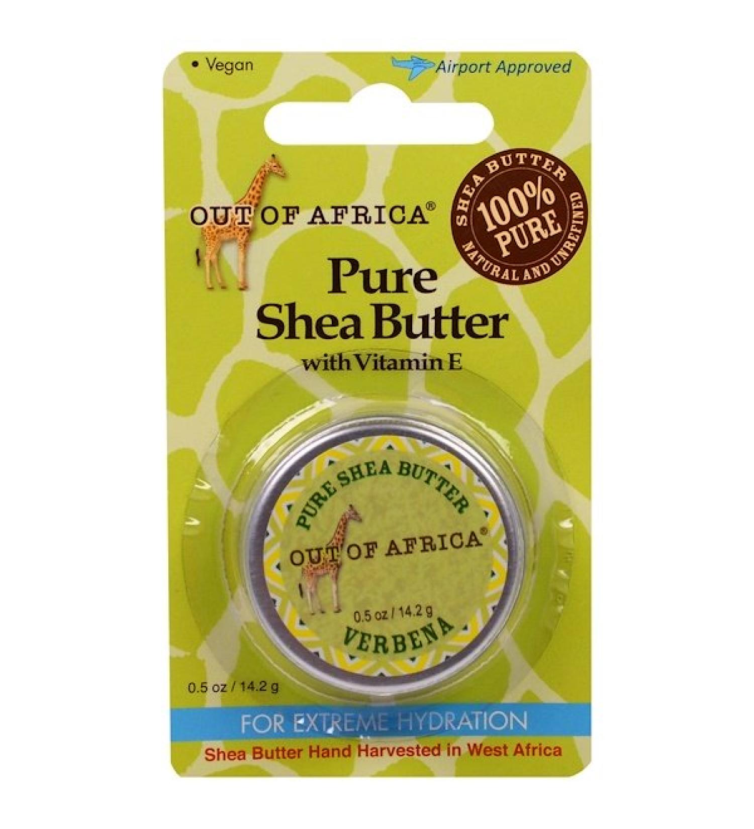 Out of Africa Pure Shea Butter with Vitamin E Verbena 0.5 oz (14.2 g)