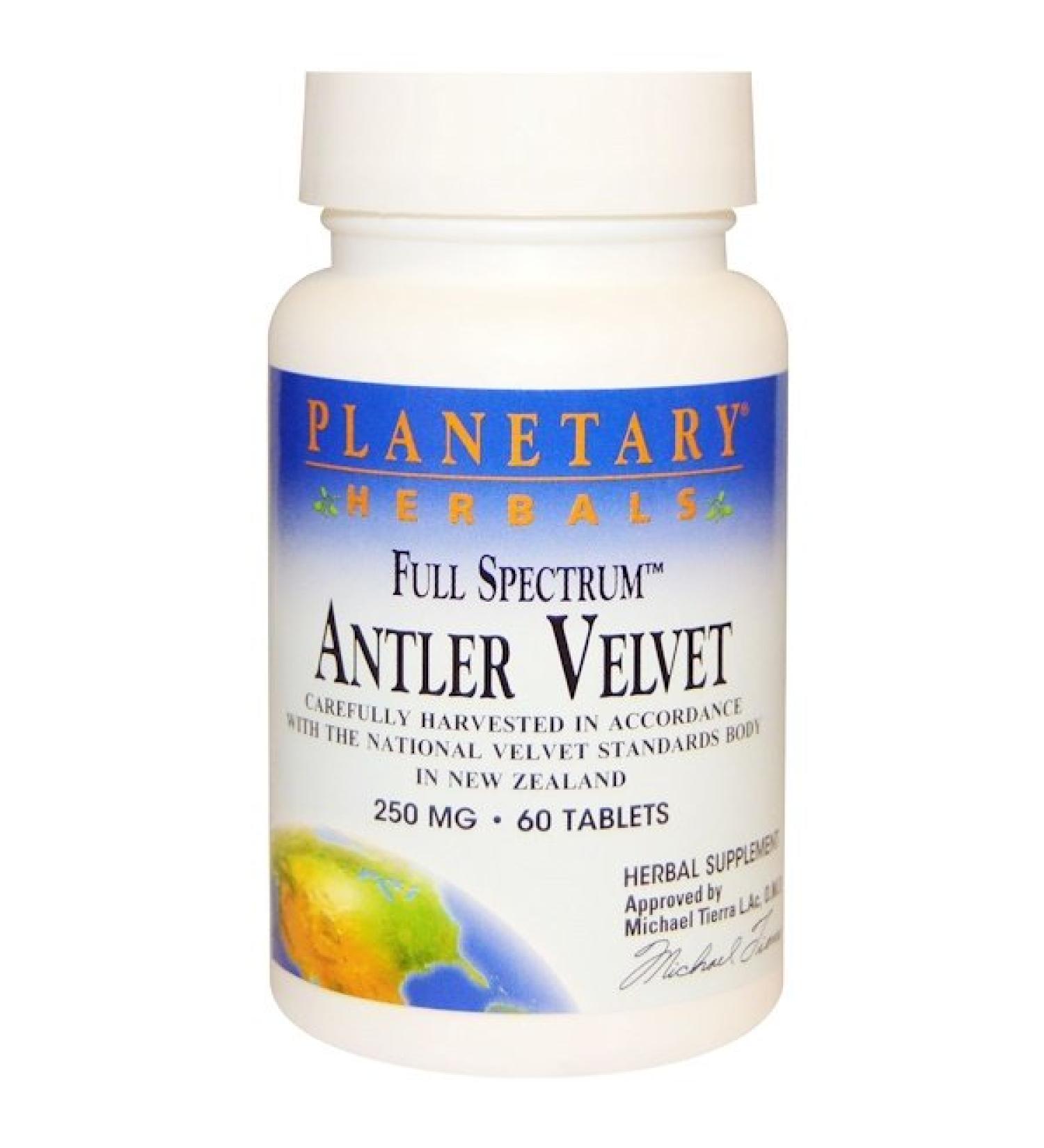 Planetary Herbals Full Spectrum Antler Velvet 250 mg 60 Tablets