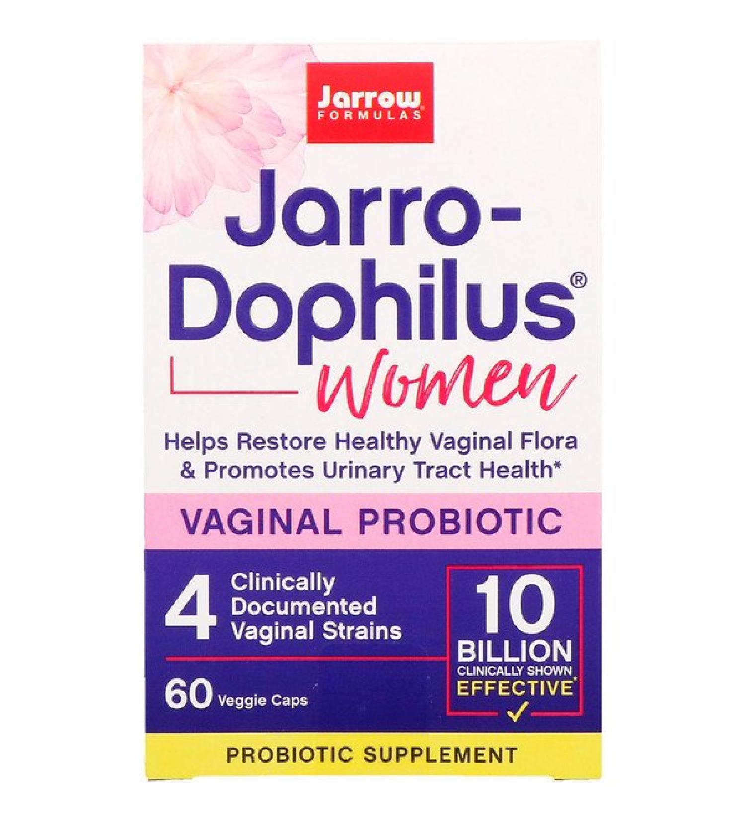 Jarrow Formulas Jarro-Dophilus Vaginal Probiotic Women 10 Billion 60 Veggie Caps