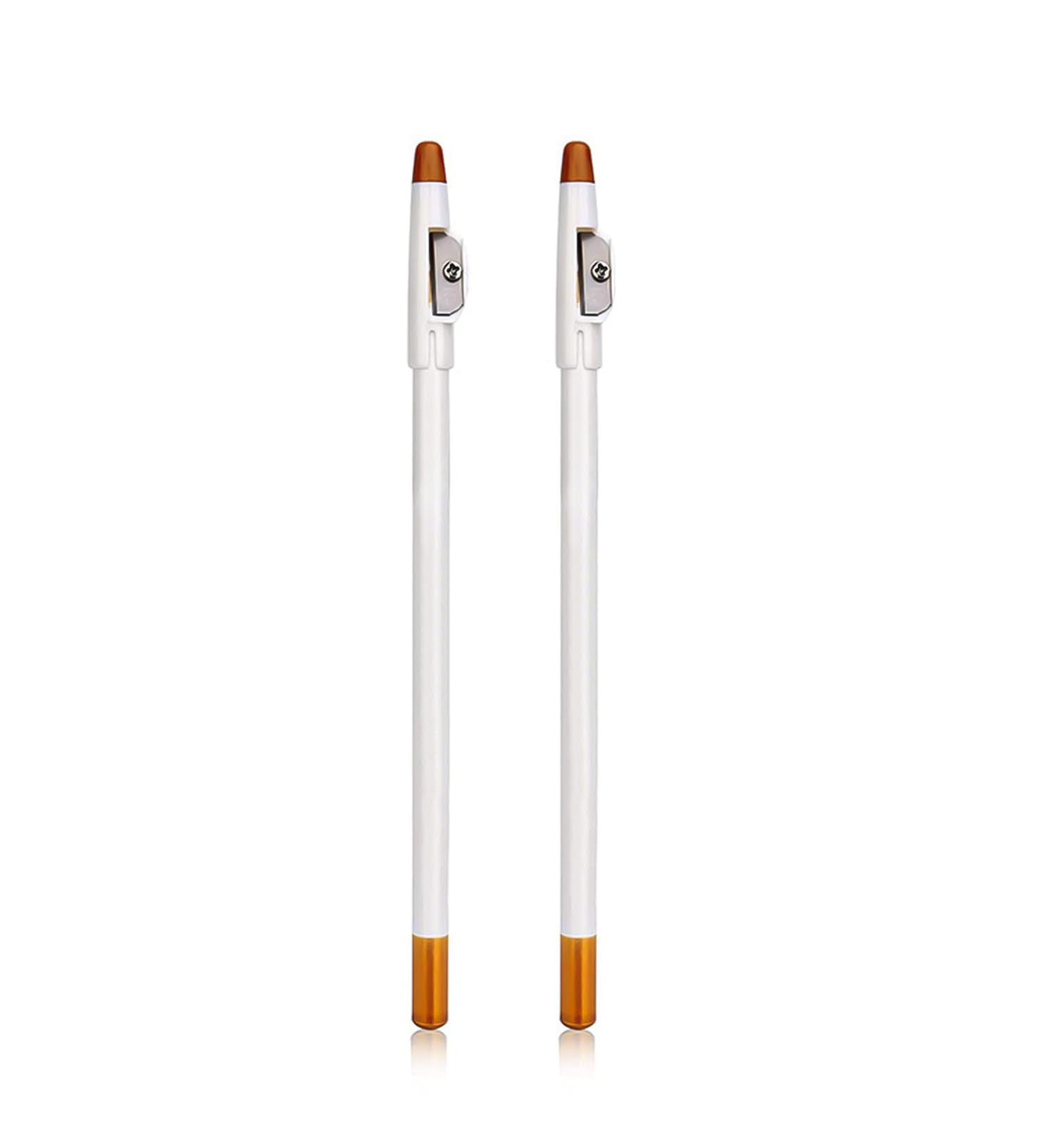 AOVNA 2Pcs Barber Pencil with Built-in Sharpener Hairline Outliner Pencils Beard Shaping Pencils Styling Grooming Tool for Men Enhance Facial Hair - Buy Online on GoSupps.com