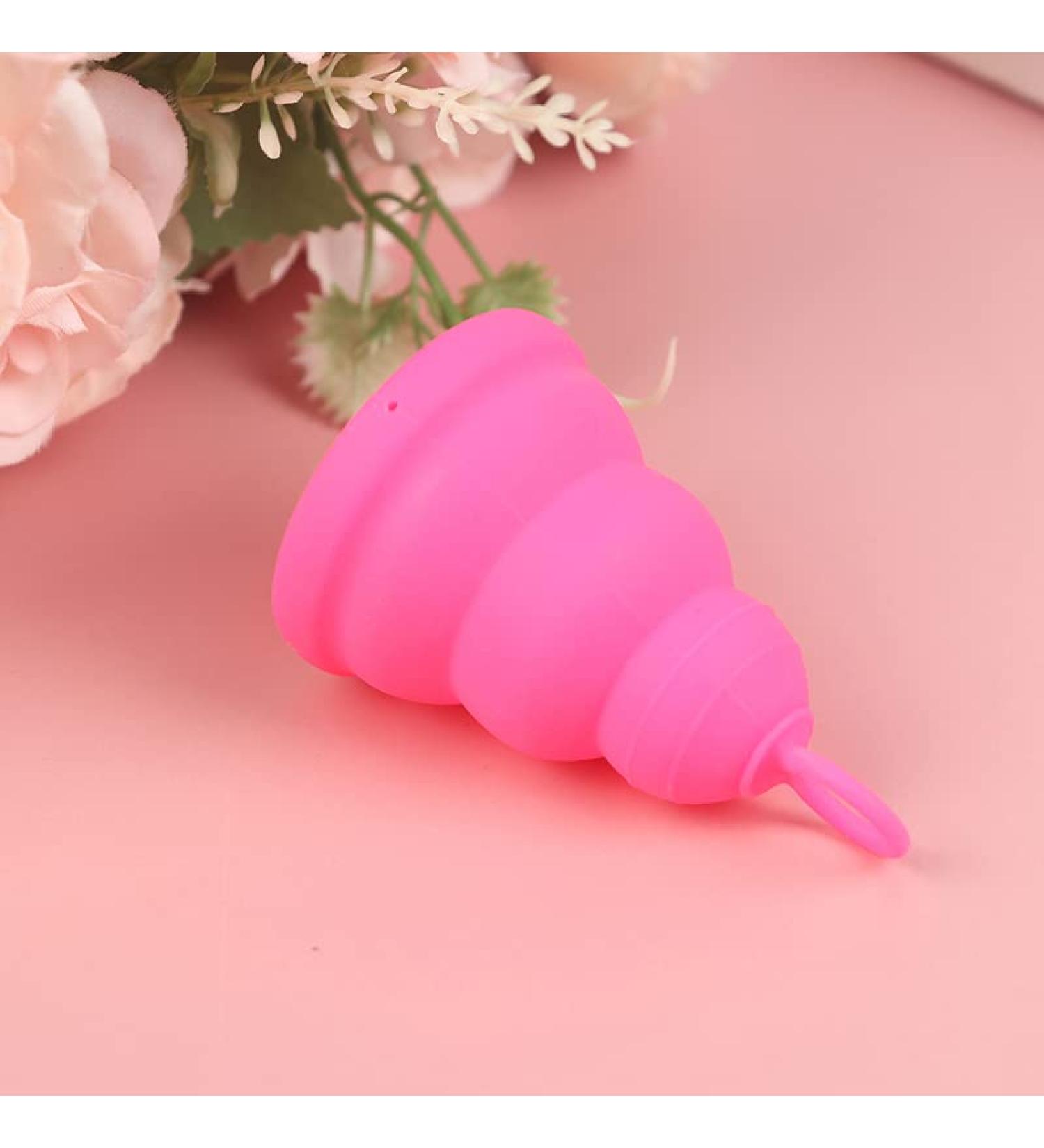 HBPH Foldable Silicone Menstrual Cup | Eco-Friendly Period Cup for Women | Ring Feminine Hygiene Product - International Shipping Available - Buy Online on GoSupps.com