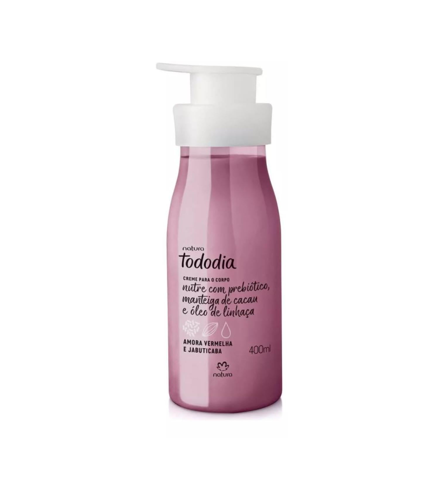 Natura Tododia Red Berries & Jabuticaba Nourishing Body Cream 400ml - Hydrating Moisturizer for Glowing Skin - International Shipping Available - Buy Online on GoSupps.com