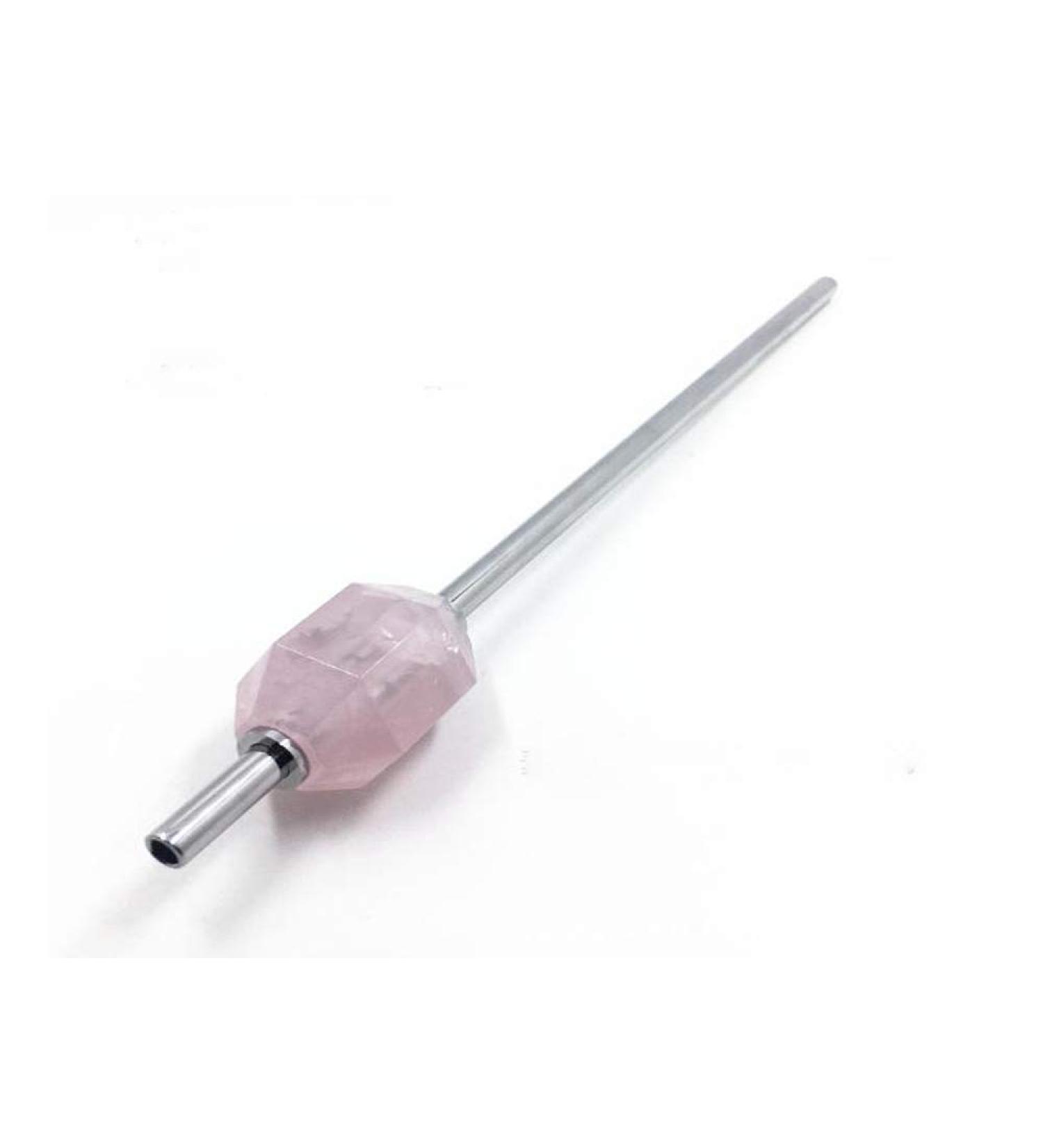 Natural Rose Qaurtz Stainless Steel Straws Crystal Healing Drinking Straws Reusable and Eco Friendly - 7.87" Long with Storage Box and Cleaning Rod (Pink) - Buy Online on GoSupps.com